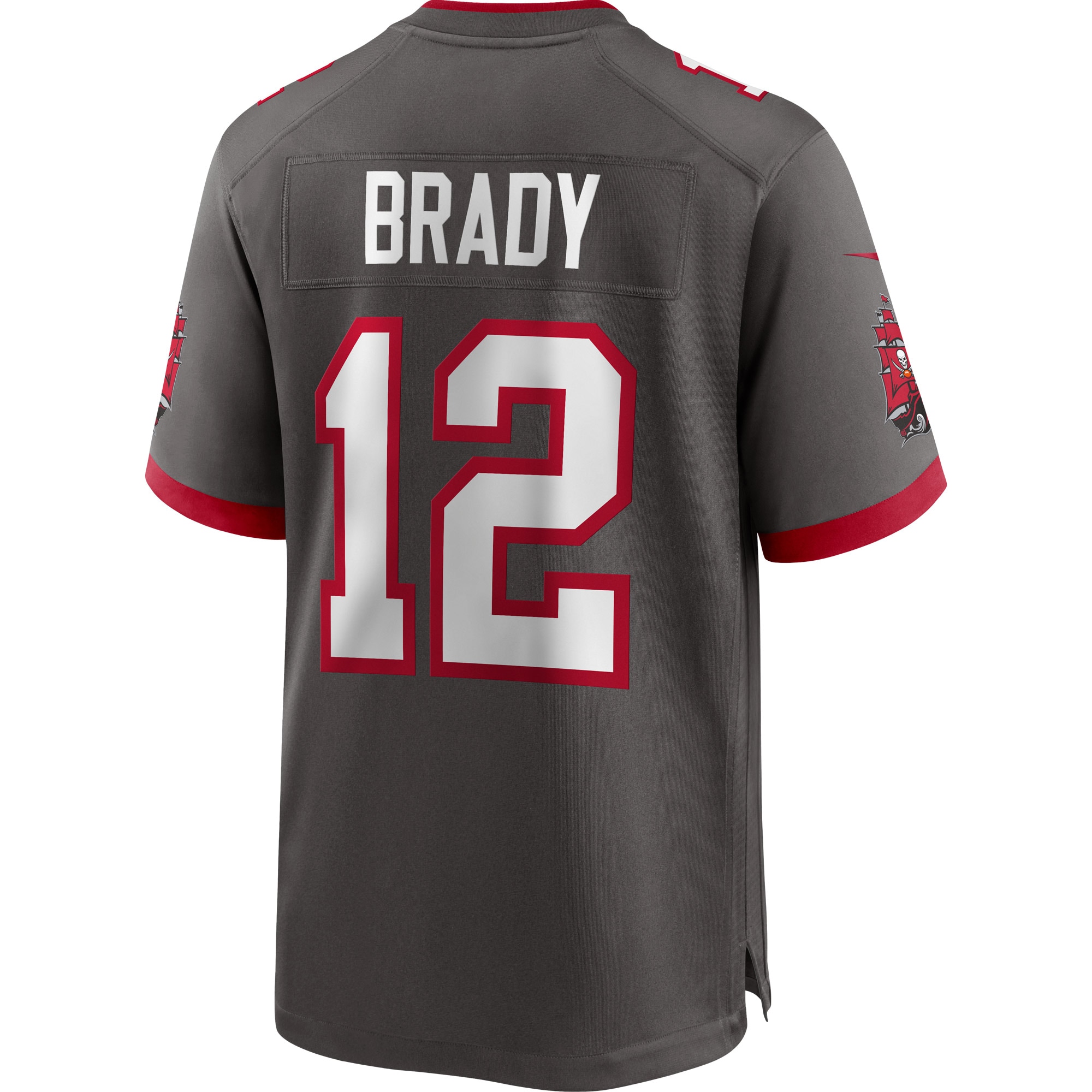 Tom Brady Tampa Bay BuccaneersAlternate Game Jersey - Pewter