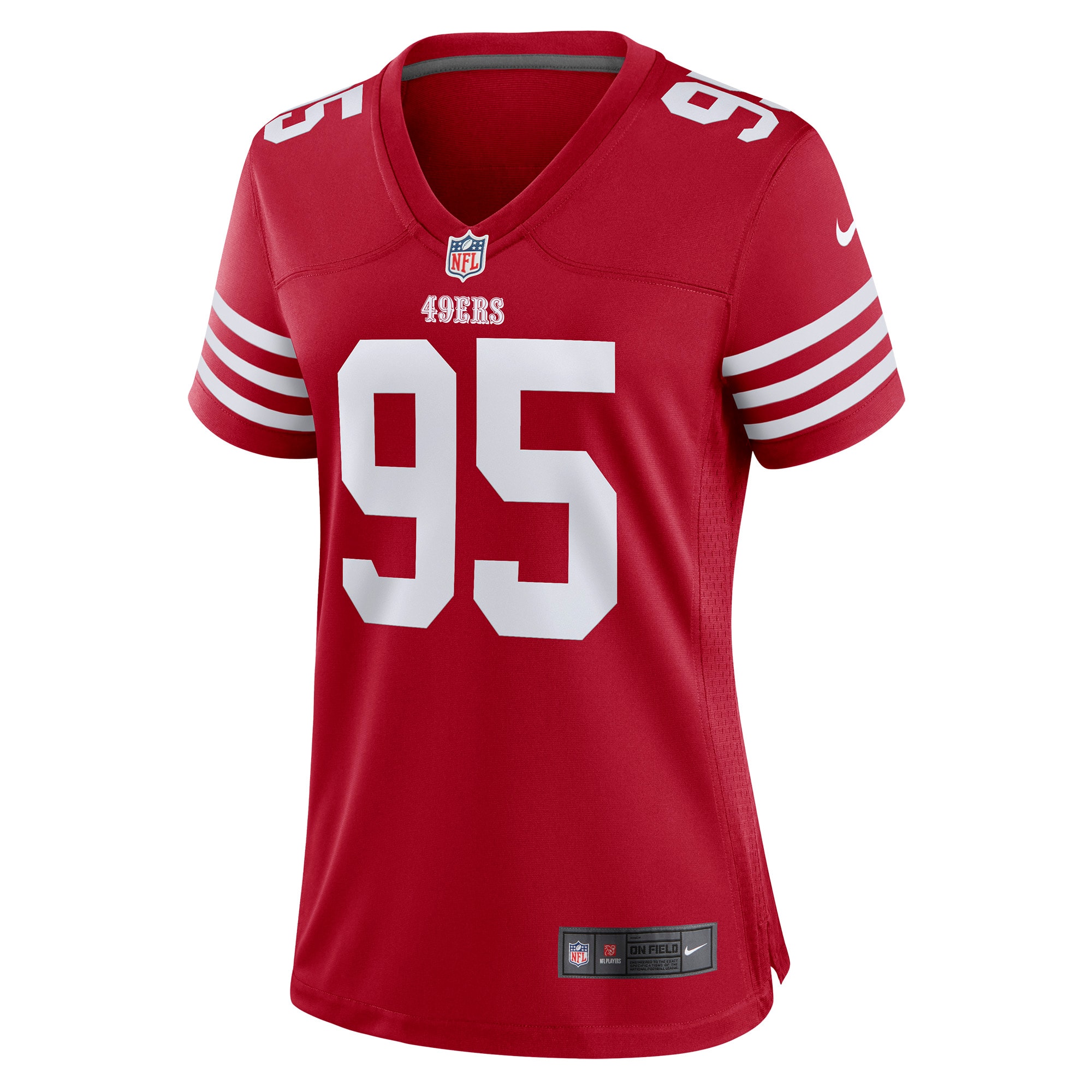 Drake Jackson San Francisco 49ers Women's Game Player Jersey - Scarlet