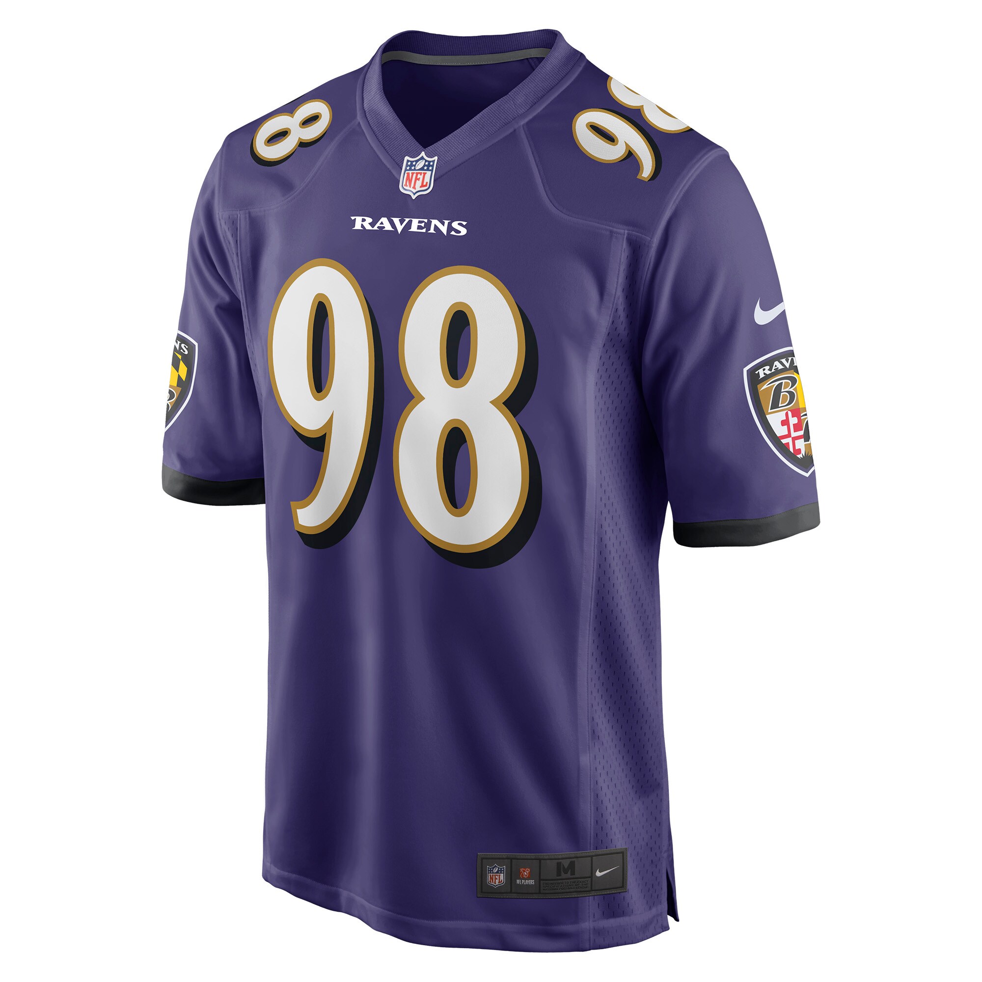 Travis Jones Baltimore RavensPlayer Game Jersey - Purple