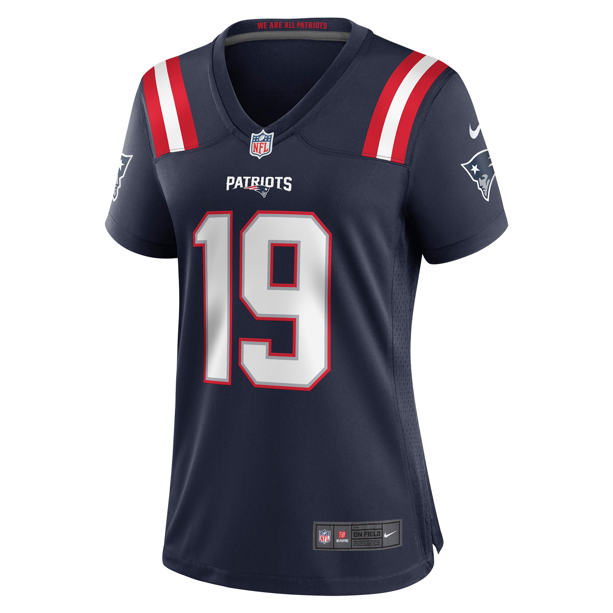 Malcolm Perry New England Patriots Women's Game Player Jersey - Navy