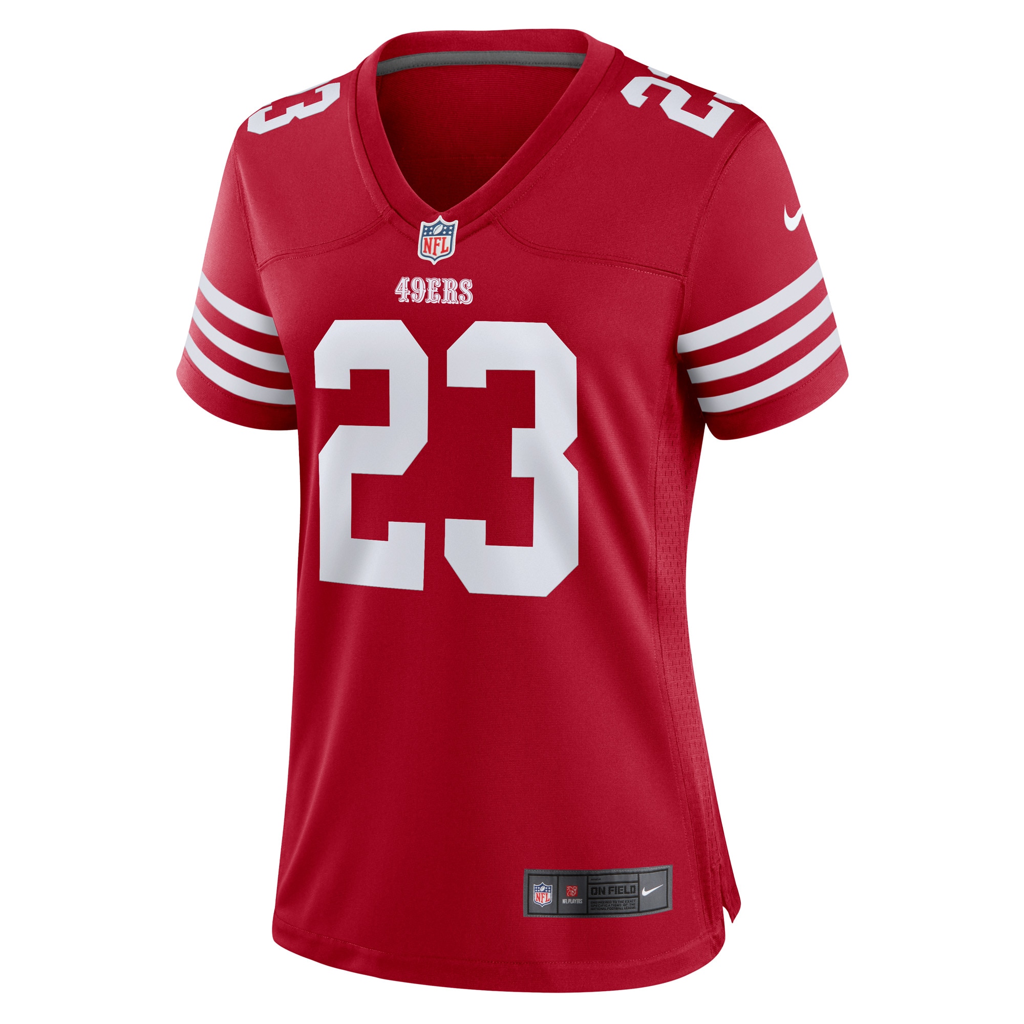 Christian McCaffrey San Francisco 49ers Women's Game Player Jersey - Scarlet