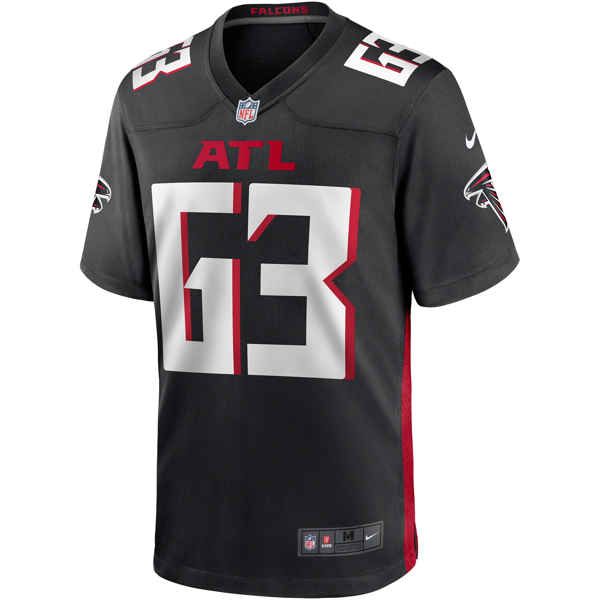 Chris Lindstrom Atlanta FalconsGame Jersey - Black