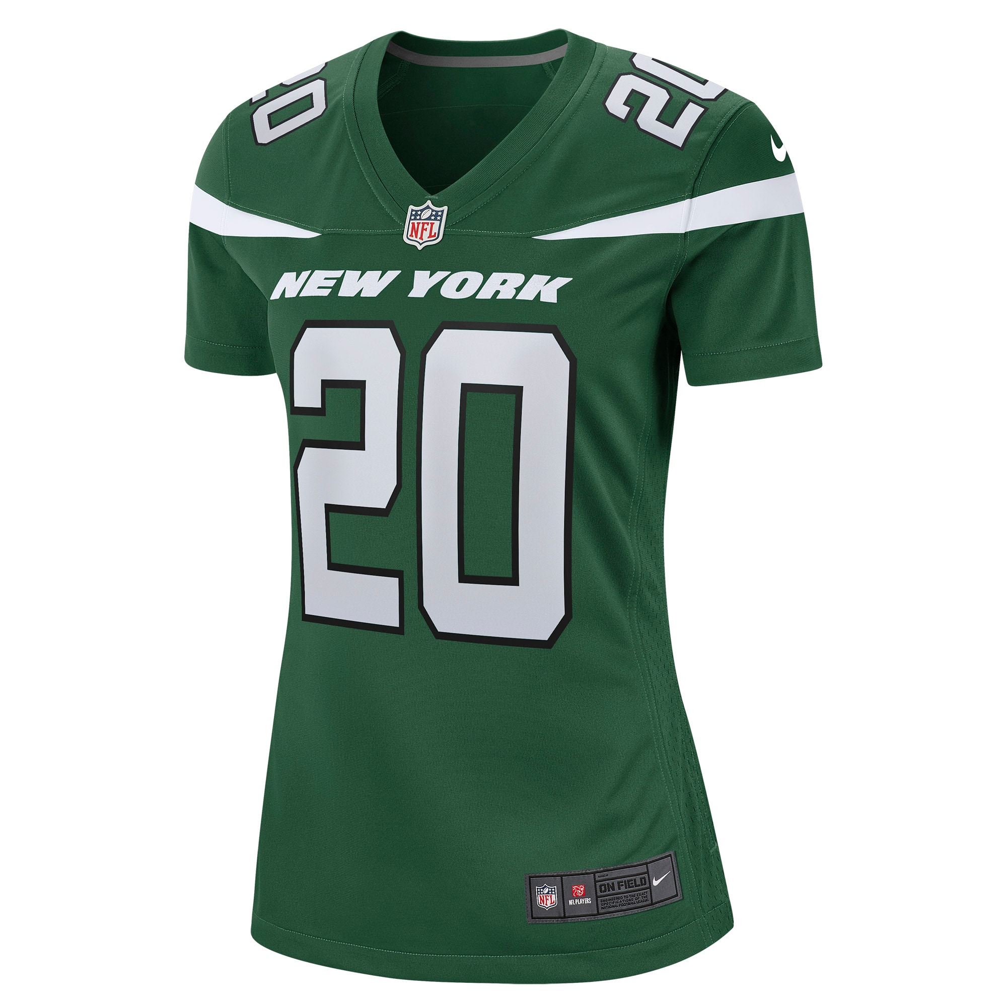 Breece Hall New York Jets Women's Game Player Jersey - Gotham Green