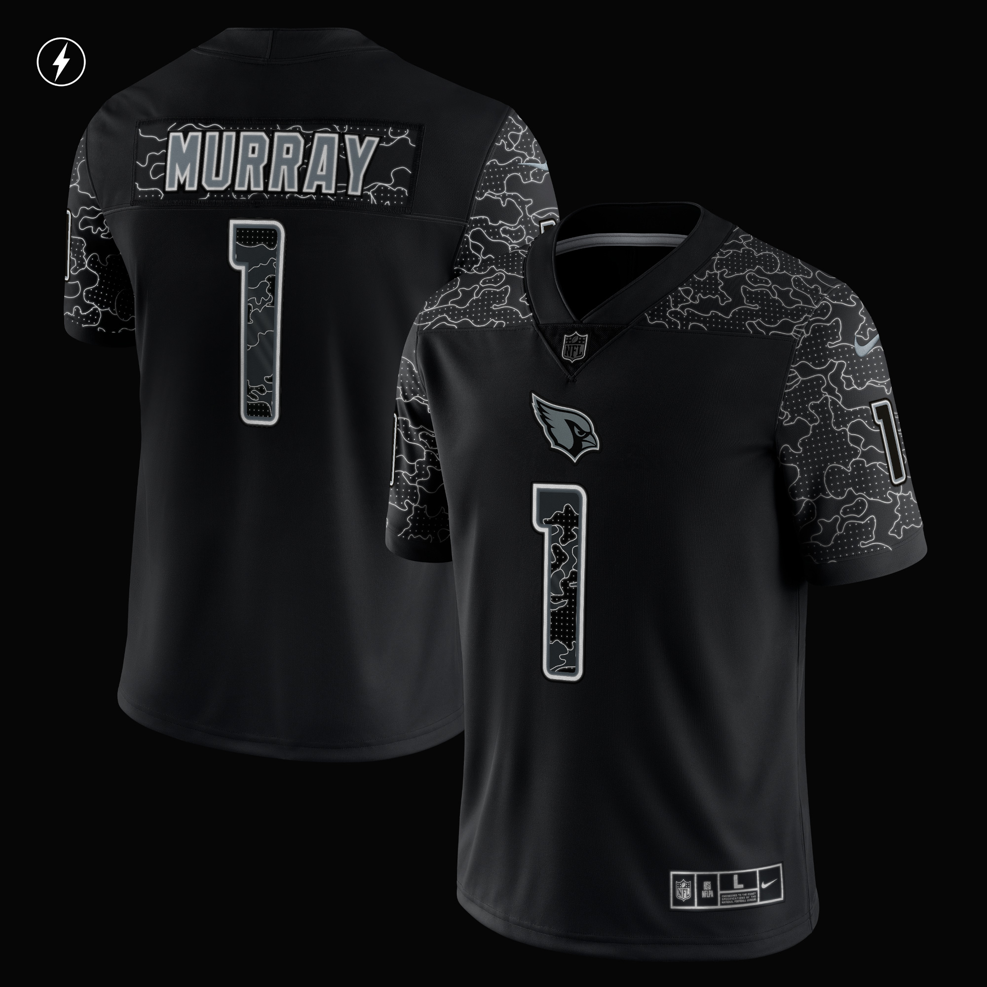 Kyler Murray Arizona CardinalsRFLCTV Limited Jersey - Black