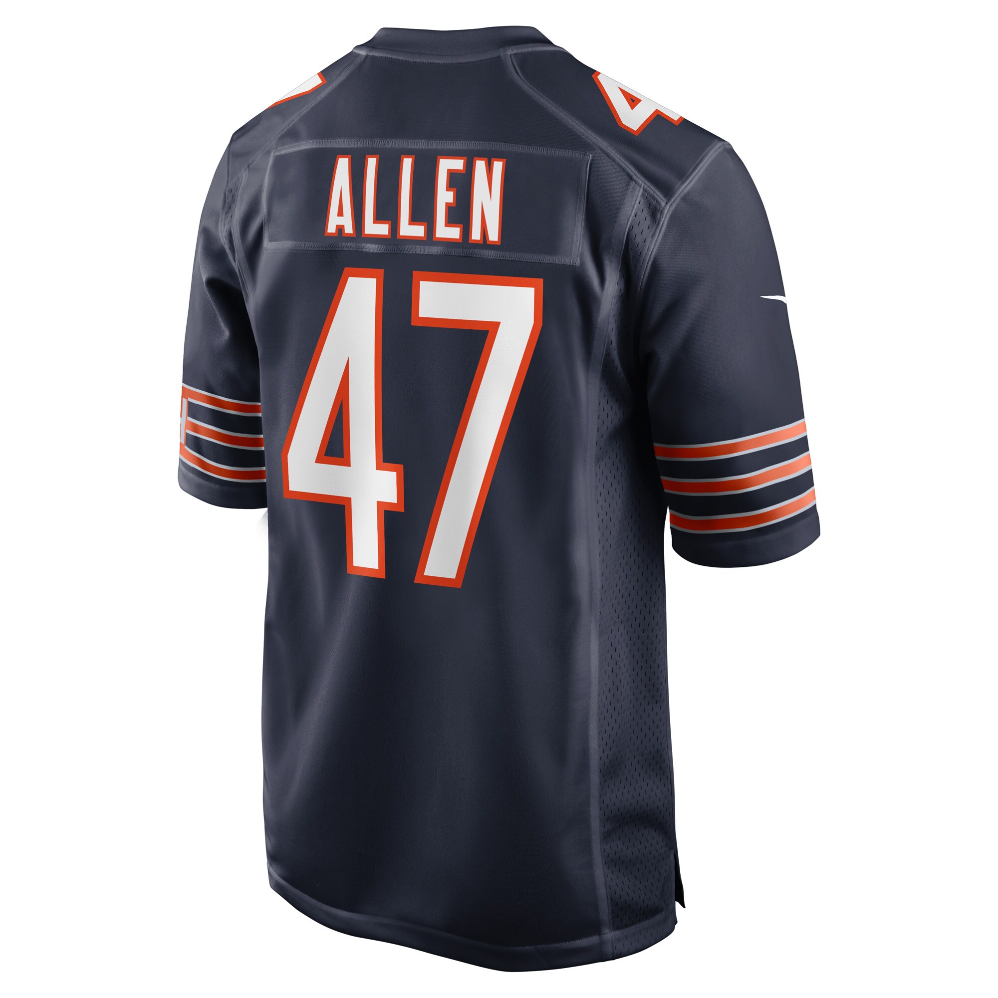 Chase Allen Chicago BearsGame Player Jersey - Navy