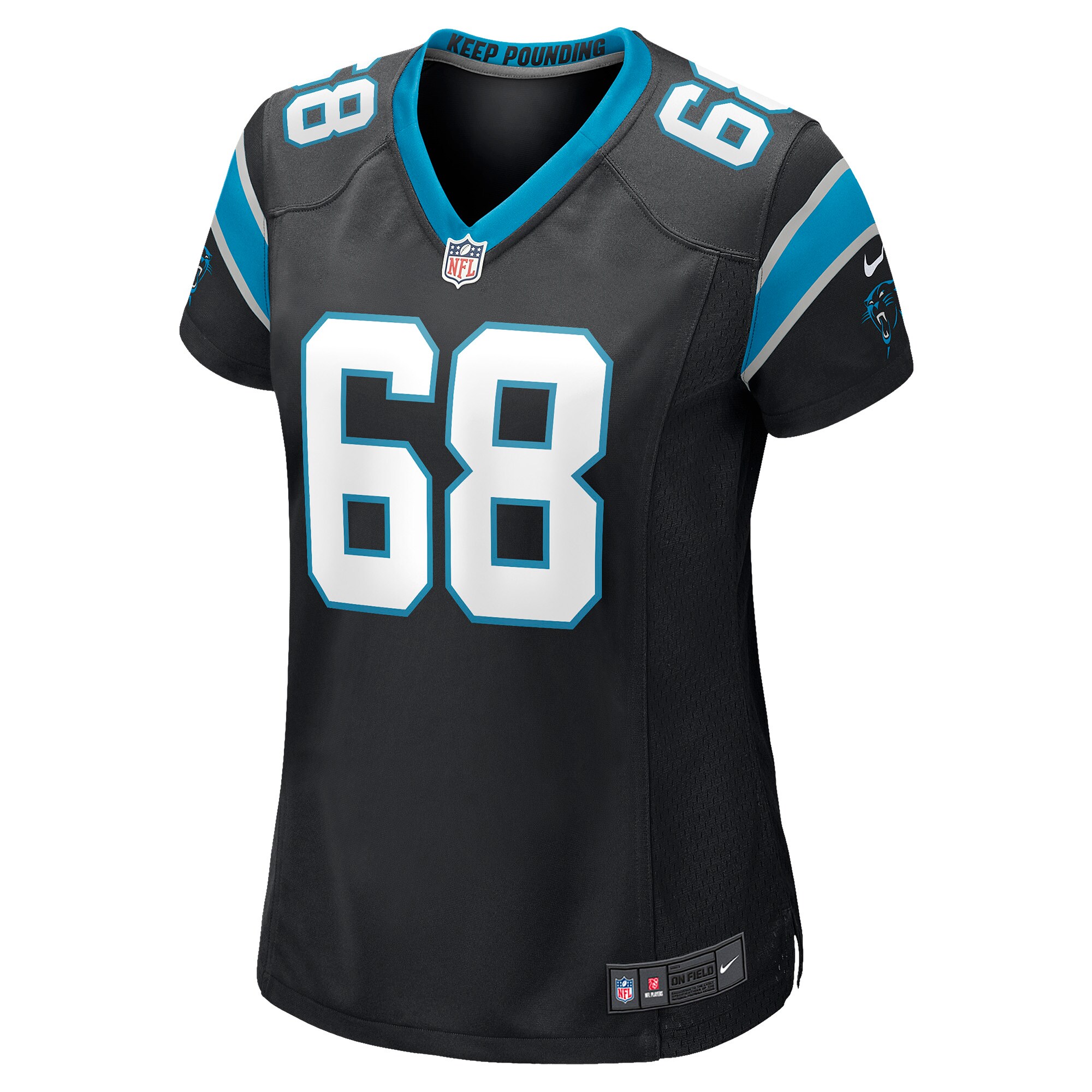Sam Tecklenburg Carolina Panthers Women's Player Game Jersey - Black