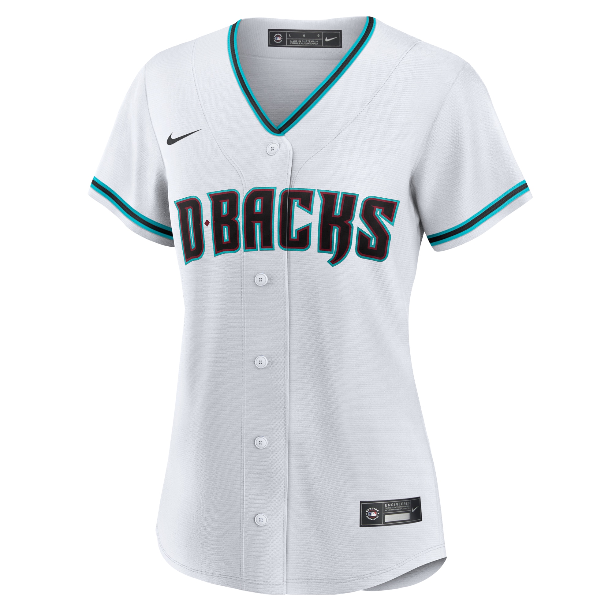 Arizona Diamondbacks Women's Home Replica Custom Jersey - White