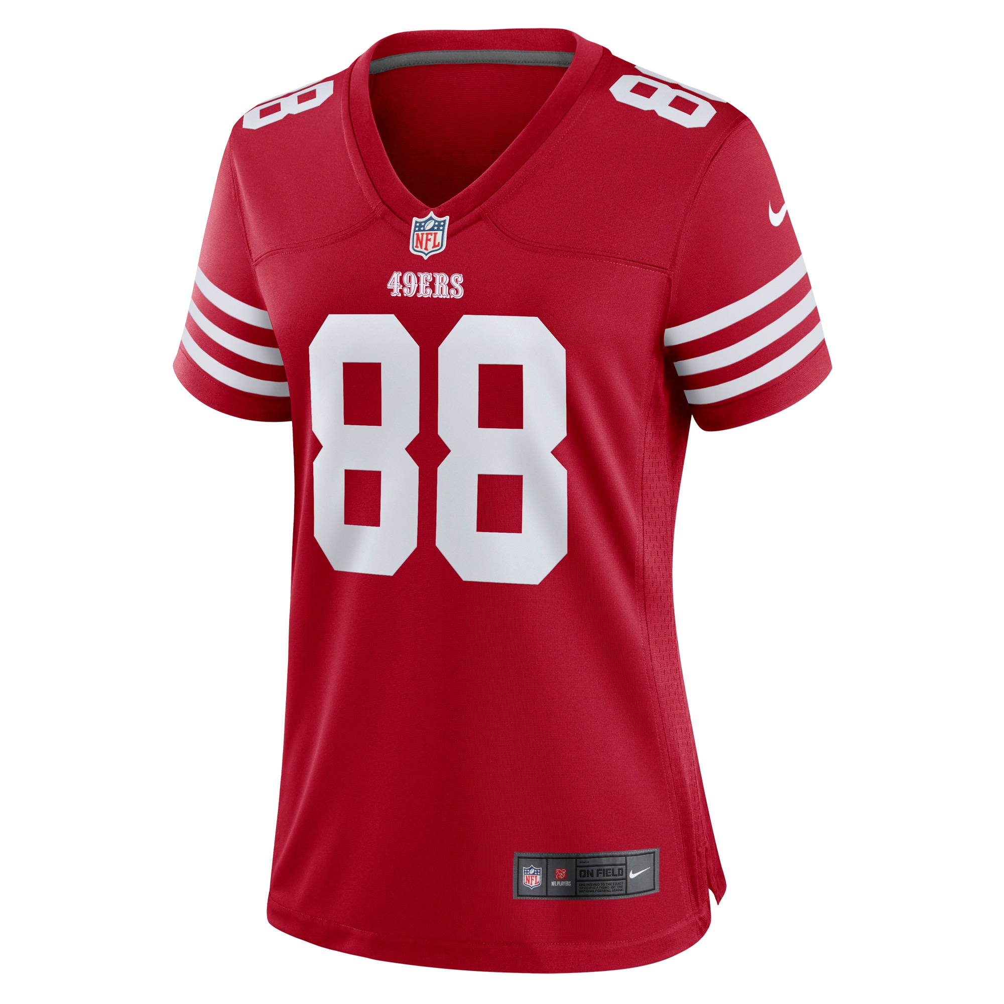 Tyron Johnson San Francisco 49ers Women's Team Game Jersey - Scarlet