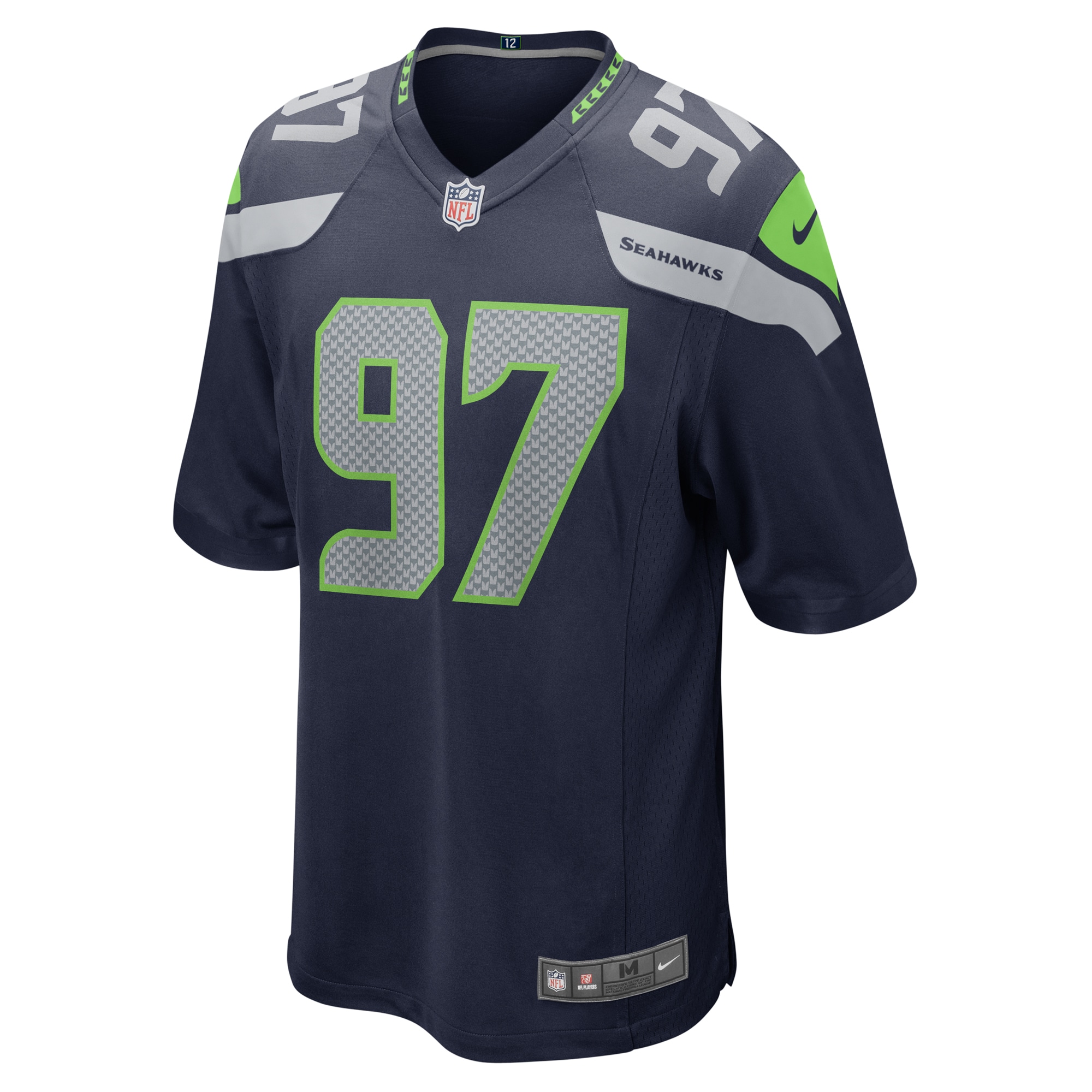 Poona Ford Seattle SeahawksGame Jersey - College Navy