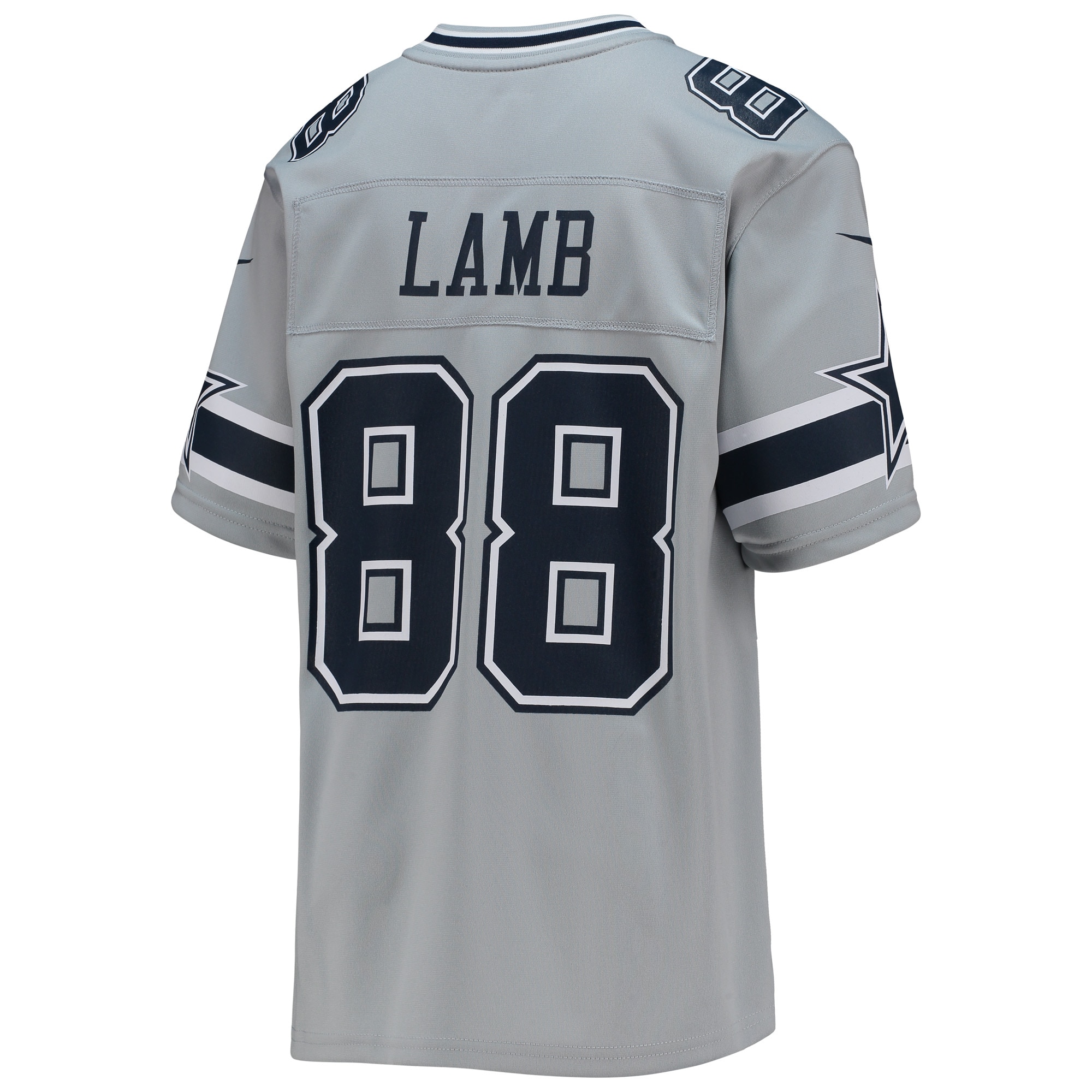 CeeDee Lamb Dallas CowboysYouth Inverted Team Game Jersey - Silver