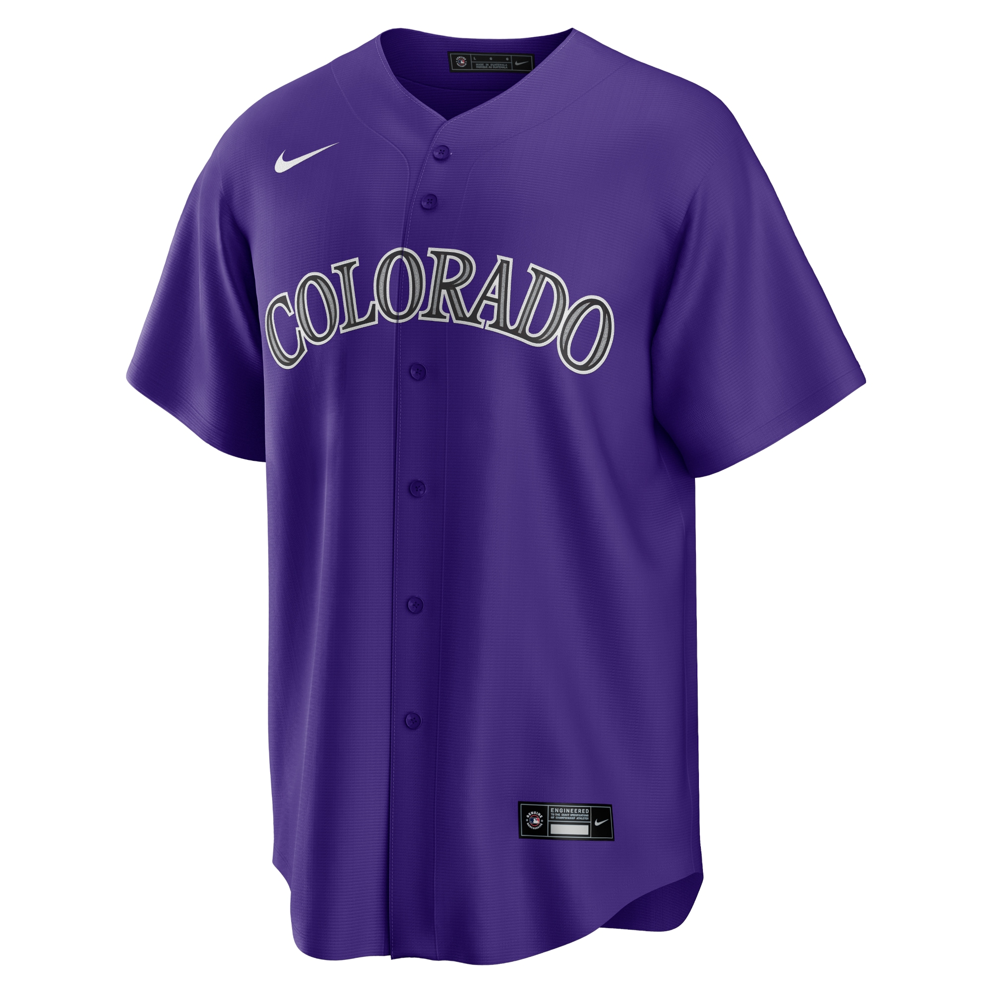 Colorado RockiesAlternate Replica Team Jersey - Purple