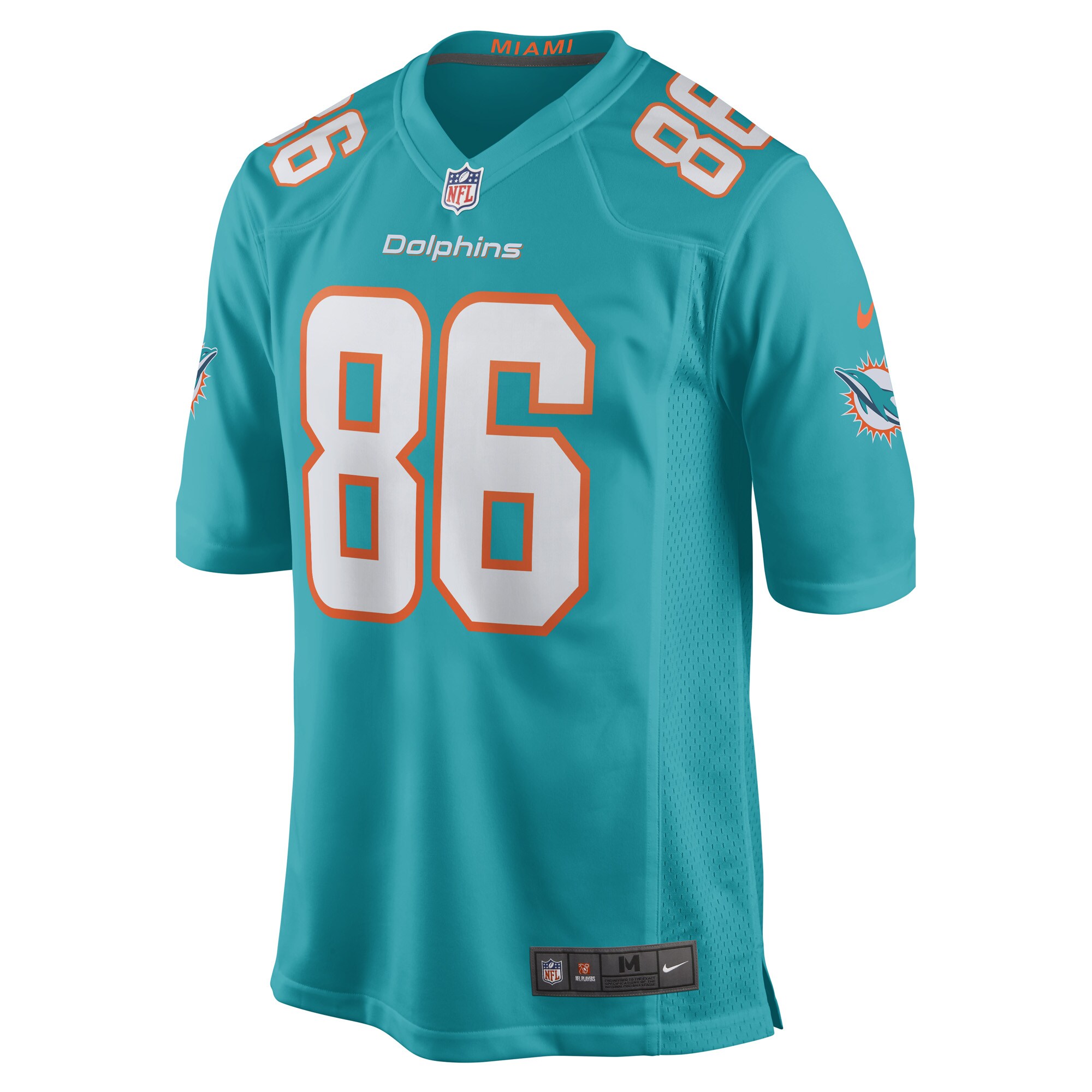 Braylon Sanders Miami DolphinsGame Player Jersey - Aqua