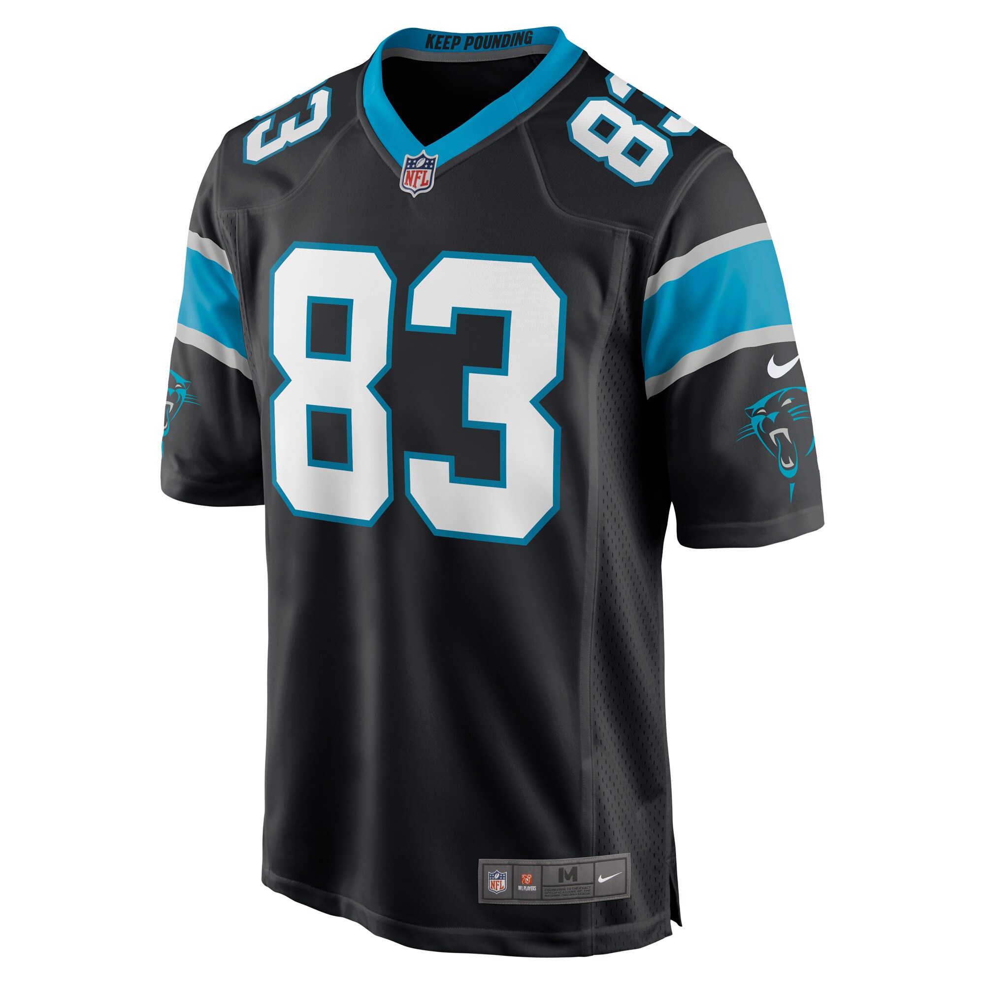 Derek Wright Carolina PanthersGame Player Jersey - Black