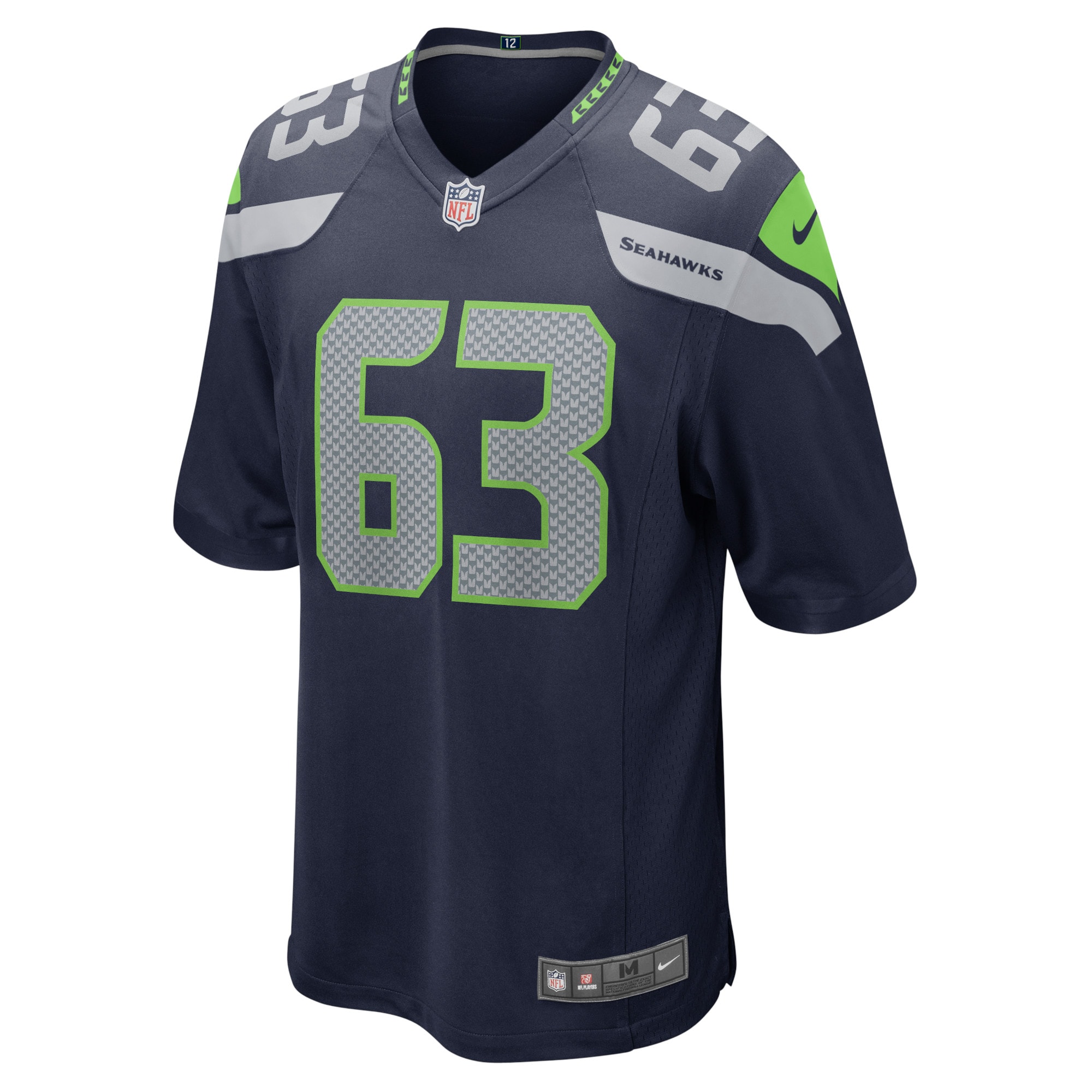 Austin Blythe Seattle SeahawksGame Jersey - College Navy