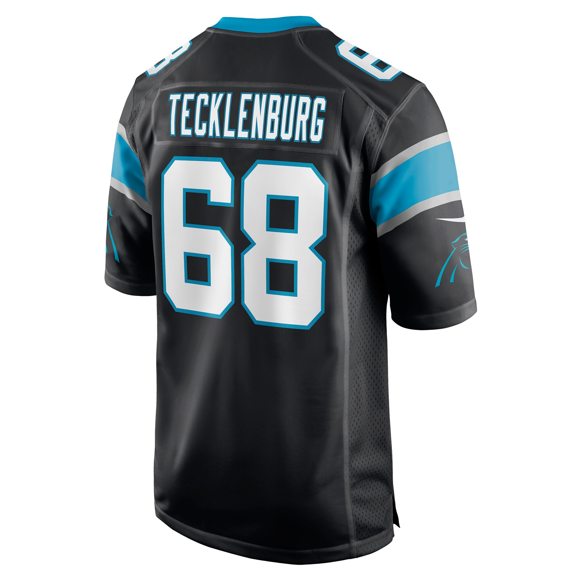 Sam Tecklenburg Carolina PanthersPlayer Game Jersey - Black