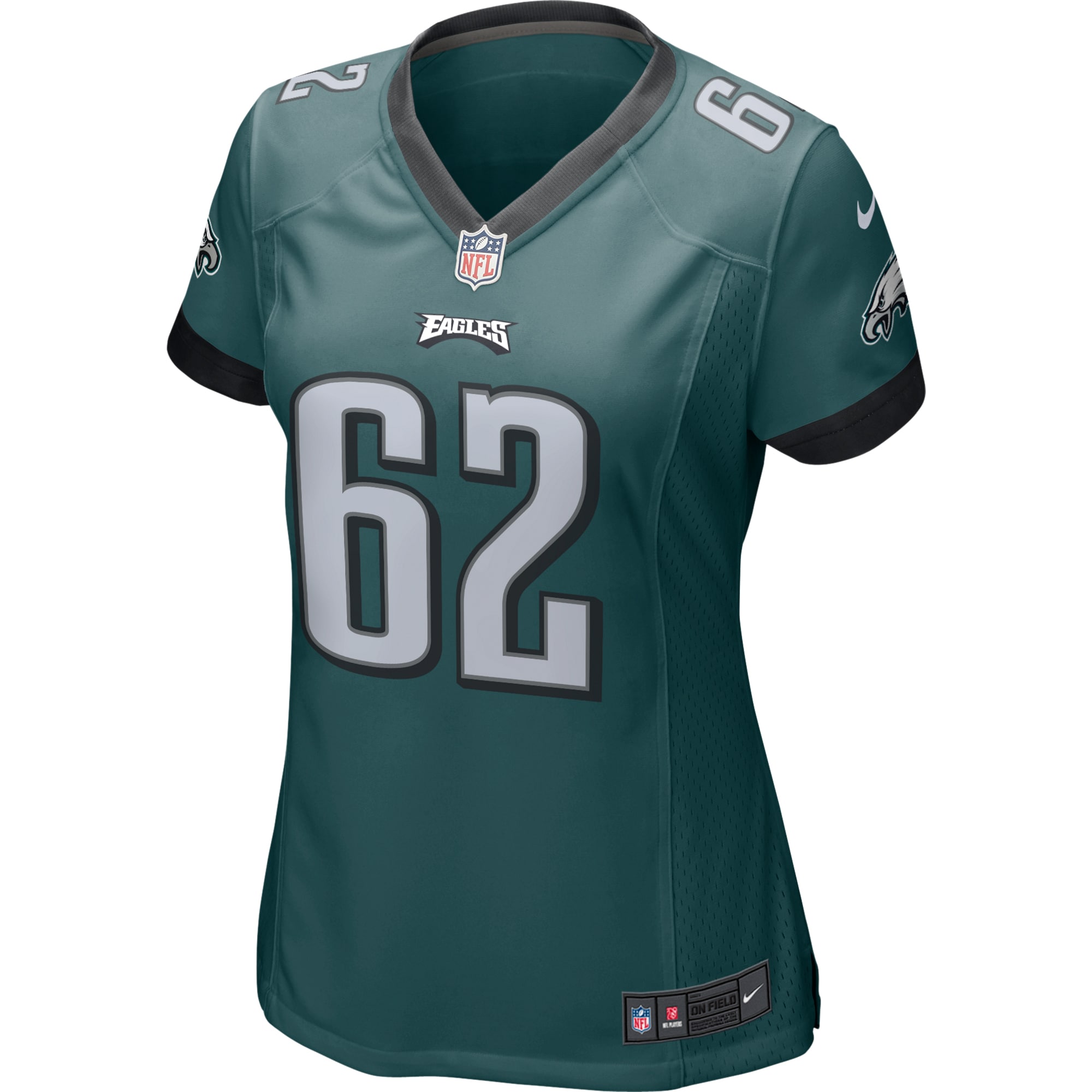 Jason Kelce Philadelphia Eagles Women's Game Jersey - Midnight Green