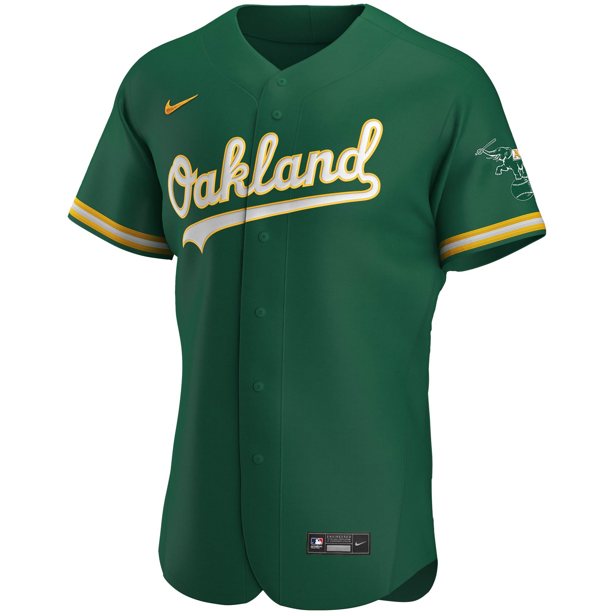 Oakland AthleticsAuthentic Team Jersey - Kelly Green