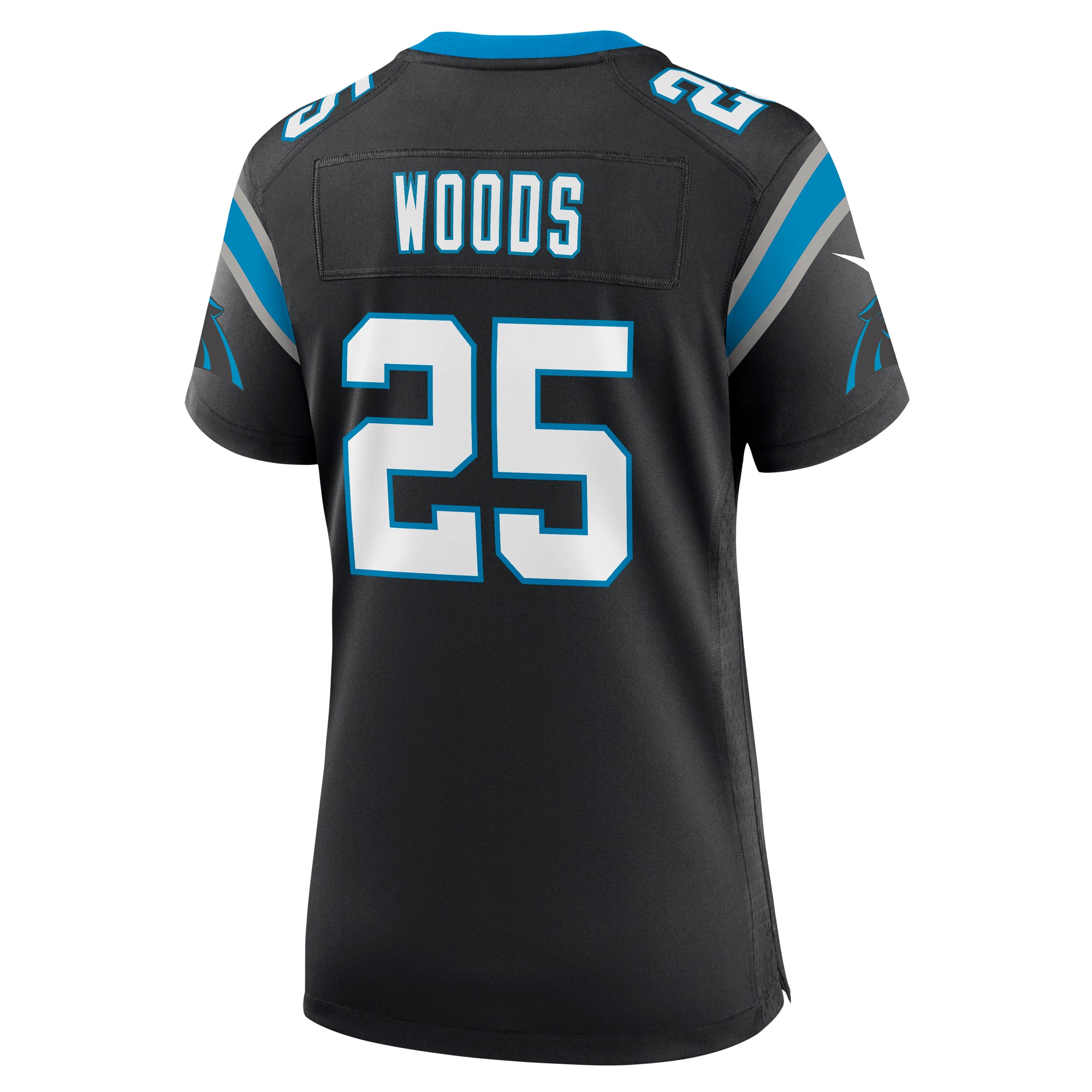 Xavier Woods Carolina Panthers Women's Team Game Jersey - Black