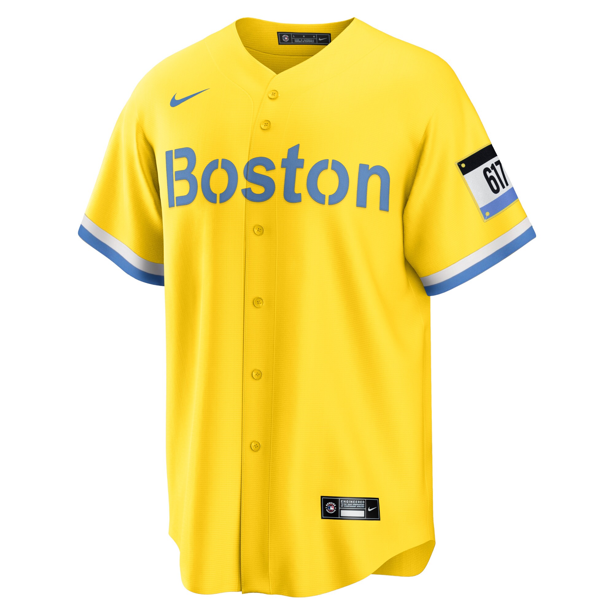 Trevor Story Boston Red SoxCity Connect Replica Player Jersey - Gold
