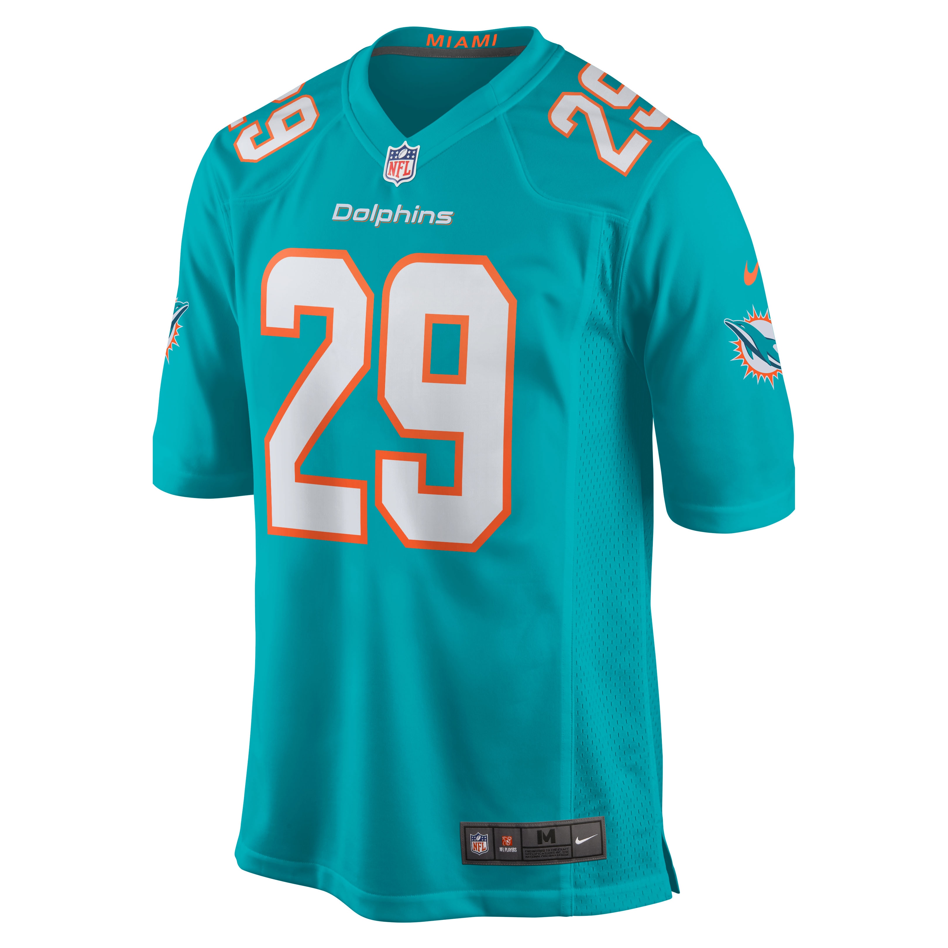 Brandon Jones Miami DolphinsTeam Game Jersey - Aqua