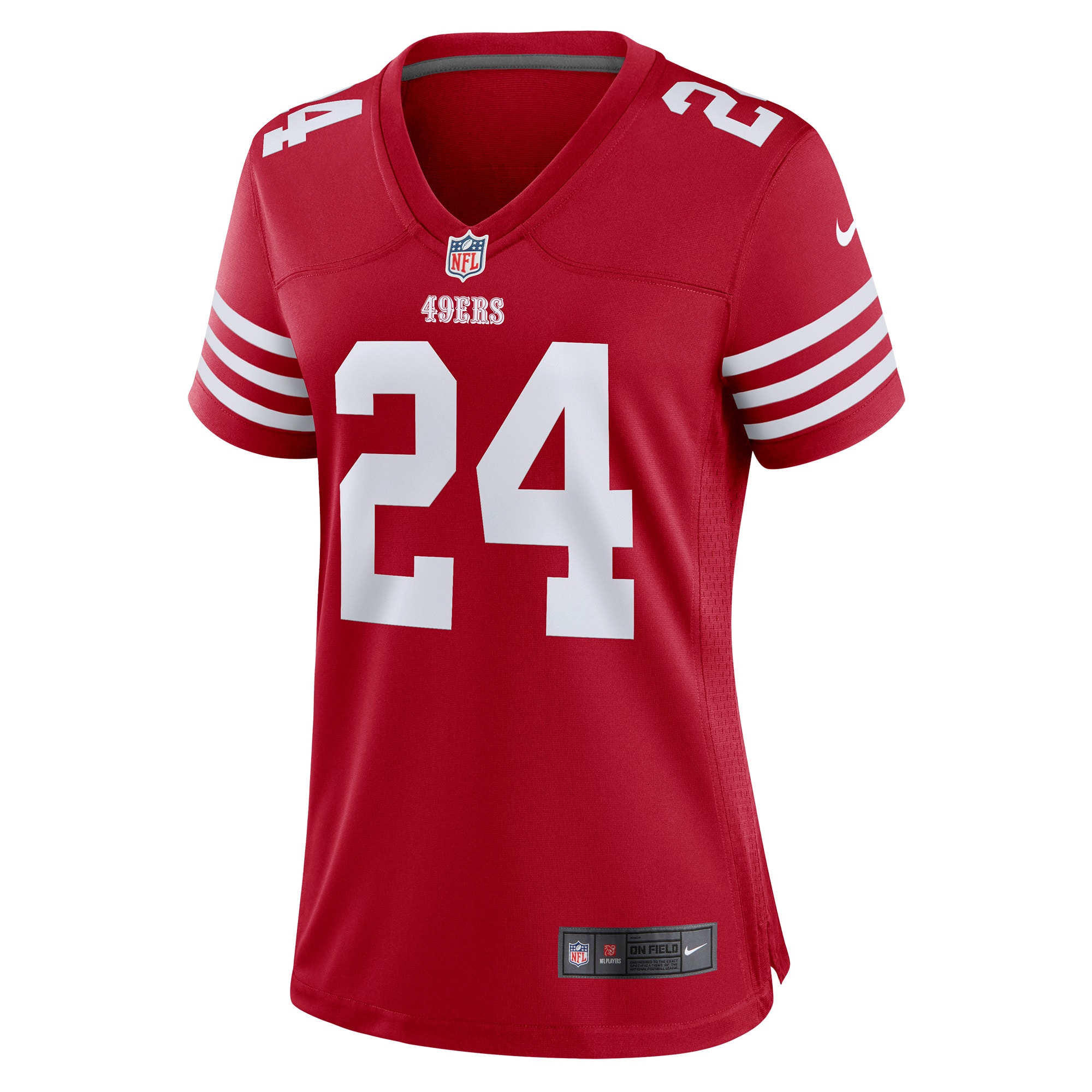 Jordan Mason San Francisco 49ers Women's Game Player Jersey - Scarlet