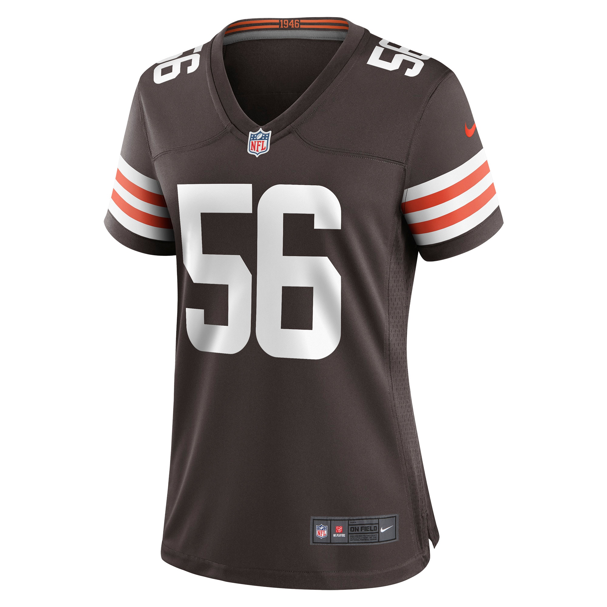 Dakota Allen Cleveland Browns Women's Game Player Jersey - Brown