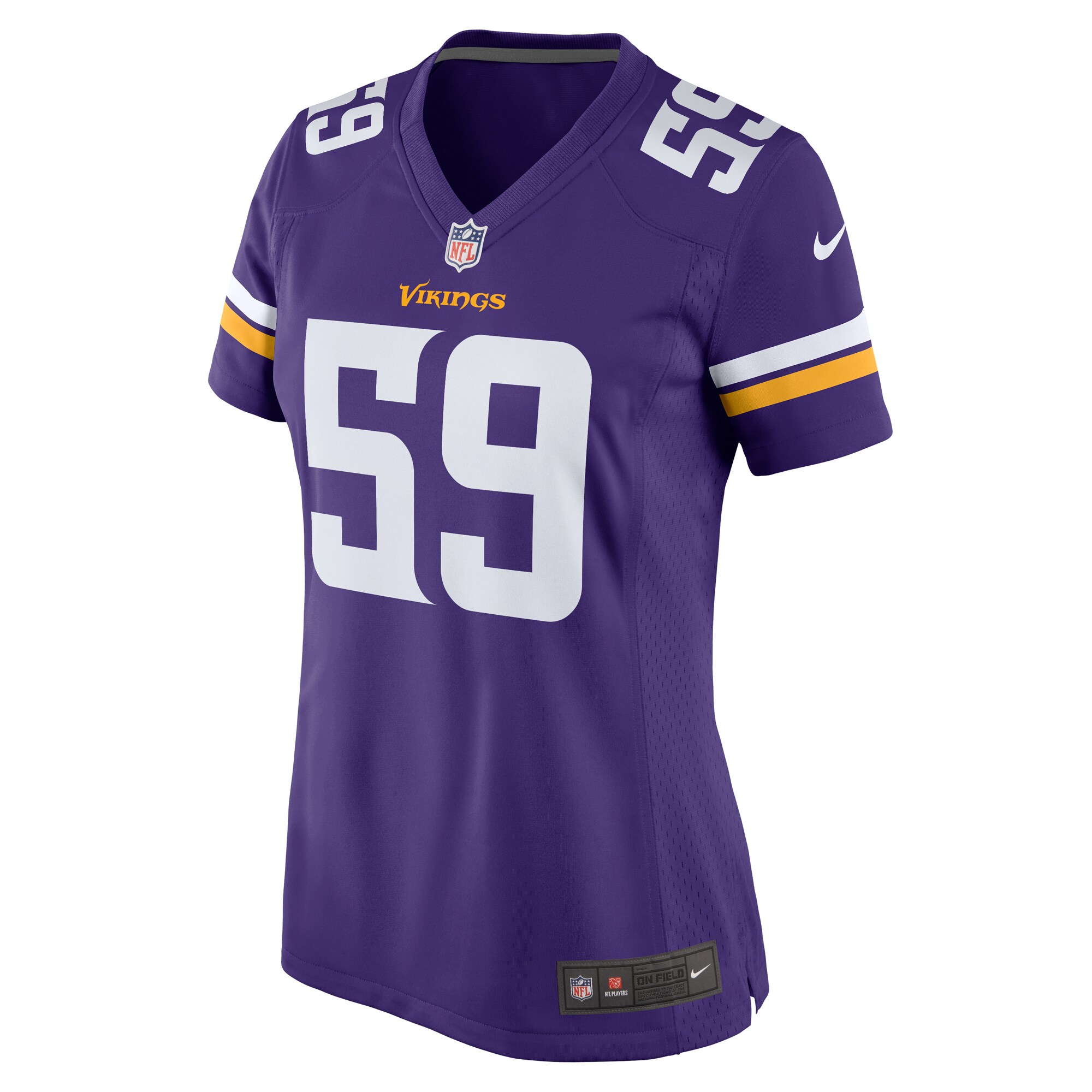 Troy Reeder Minnesota Vikings Women's Game Jersey - Purple