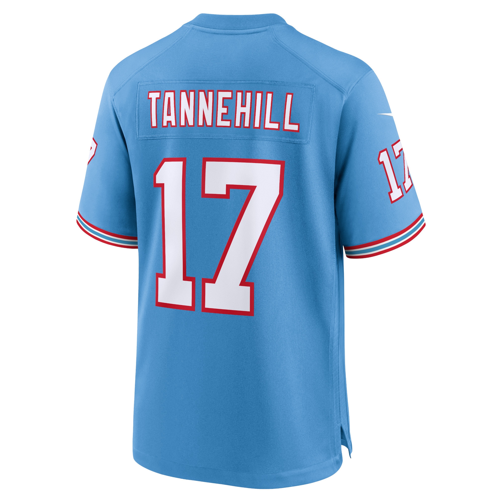 Ryan Tannehill Tennessee TitansOilers Throwback Alternate Game Player Jersey - Light Blue