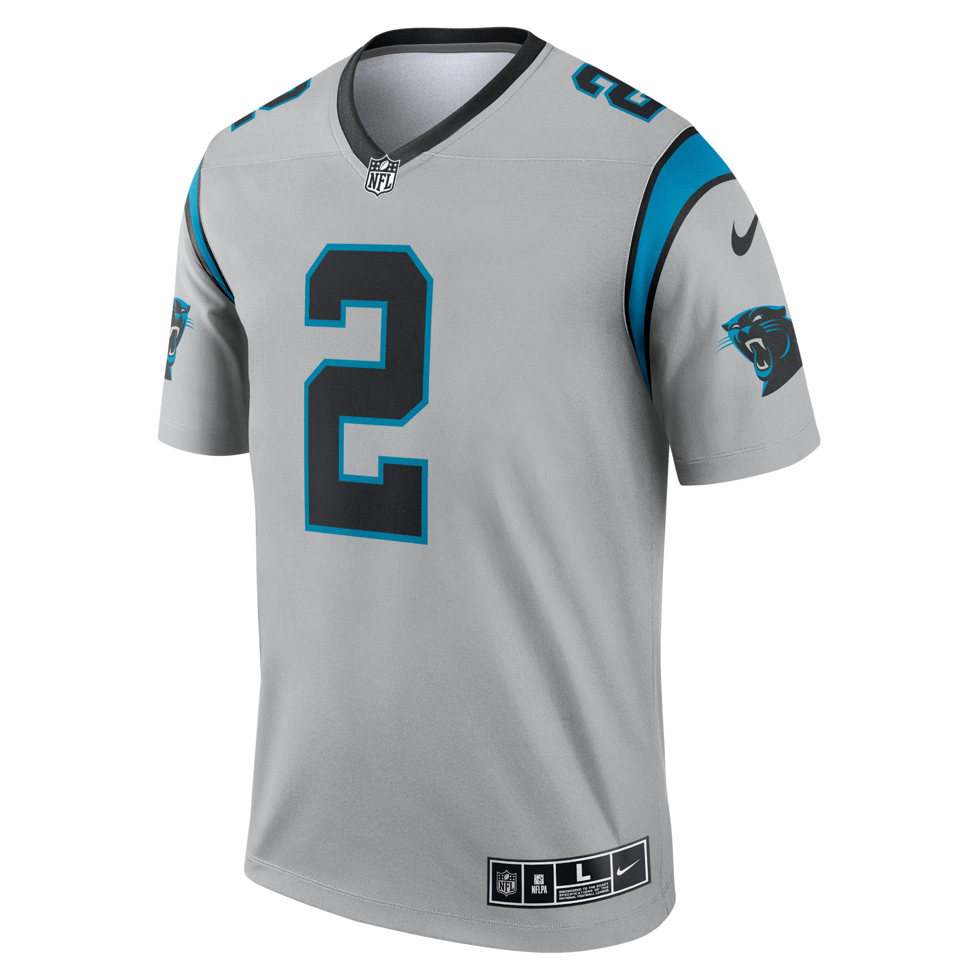 D.J. Moore Carolina PanthersInverted Legend Jersey - Silver