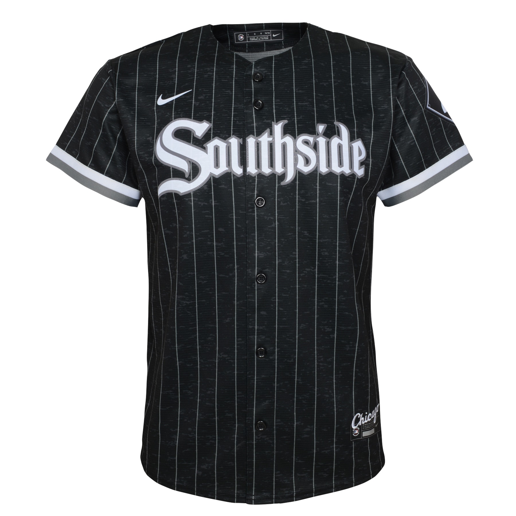 Eloy Jimenez Chicago White SoxYouth City Connect Replica Player Jersey - Black