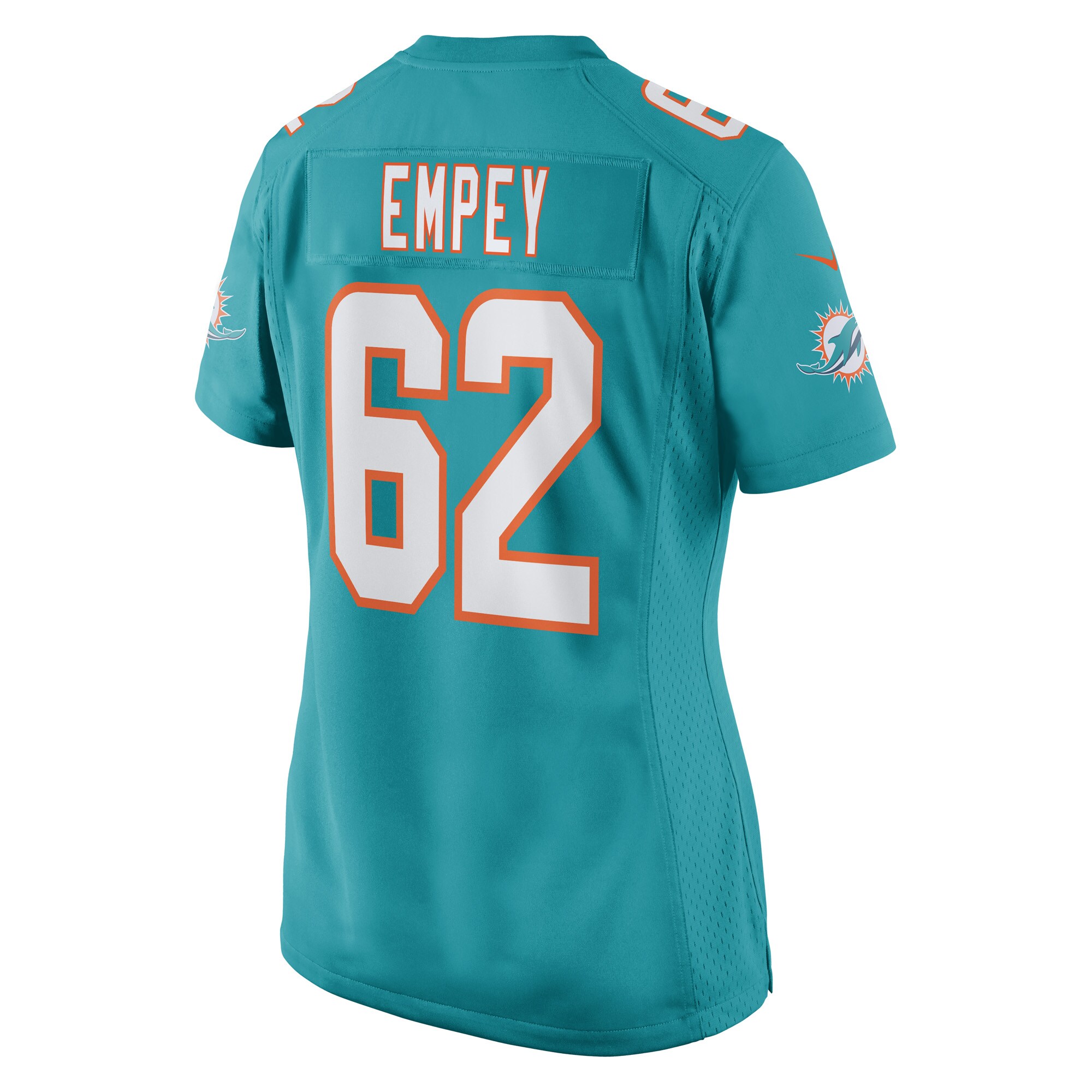 James Empey Miami Dolphins Women's Game Player Jersey - Aqua