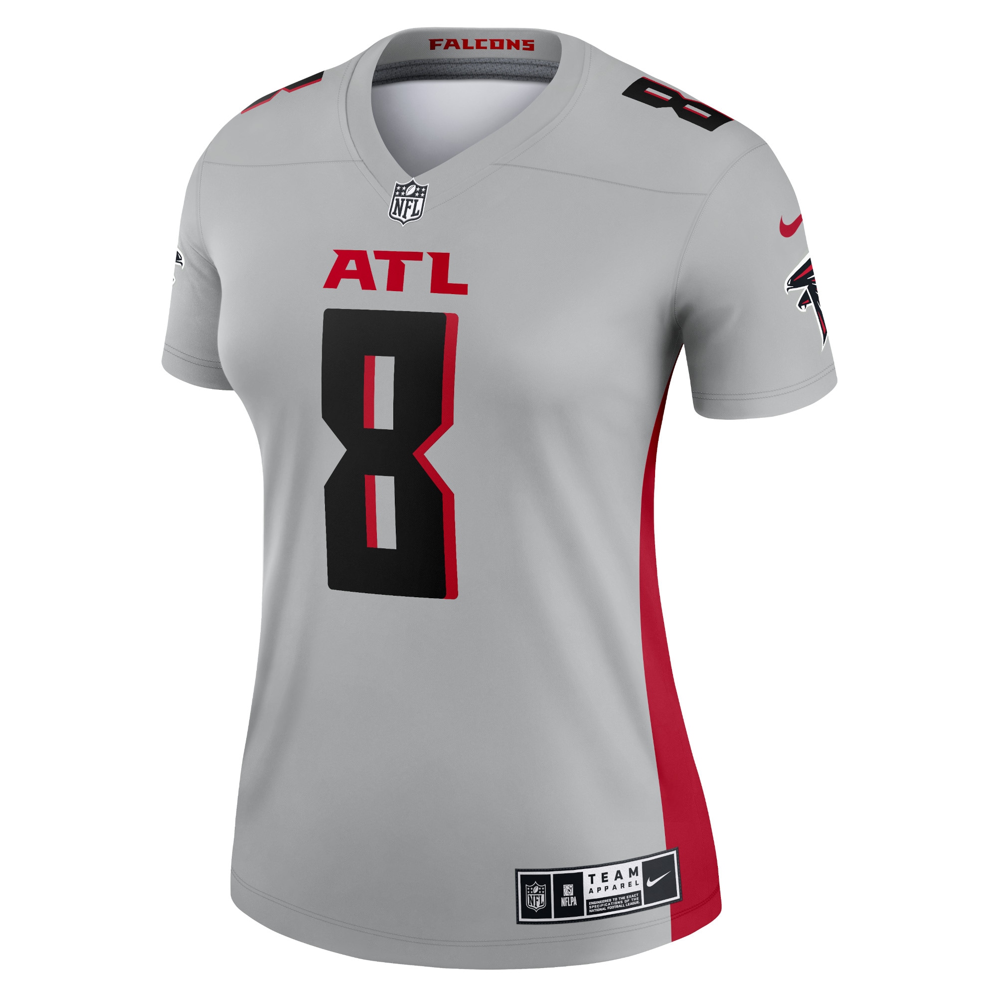 Kyle Pitts Atlanta Falcons Women's Inverted Legend Jersey - Gray