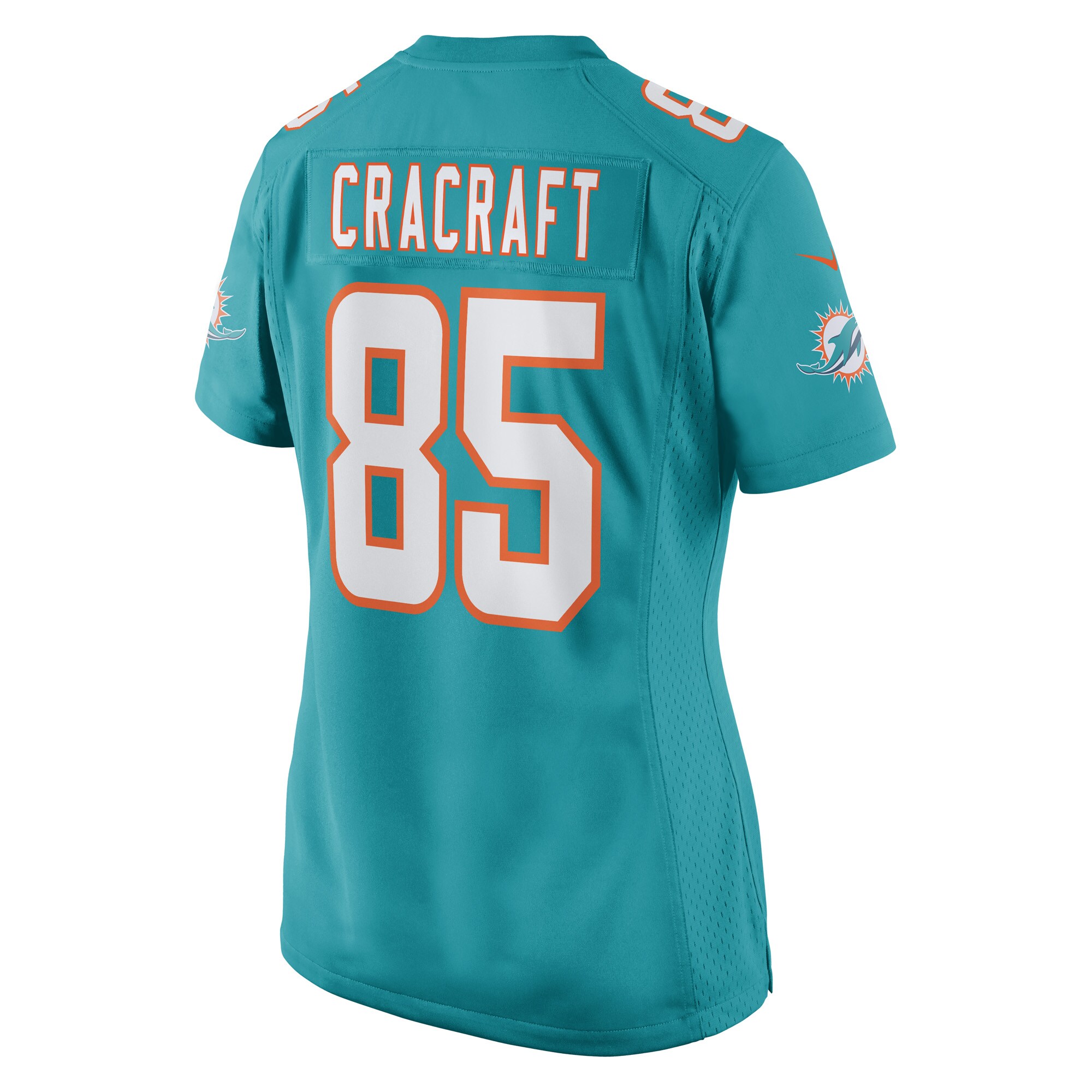 River Cracraft Miami Dolphins Women's Game Player Jersey - Aqua