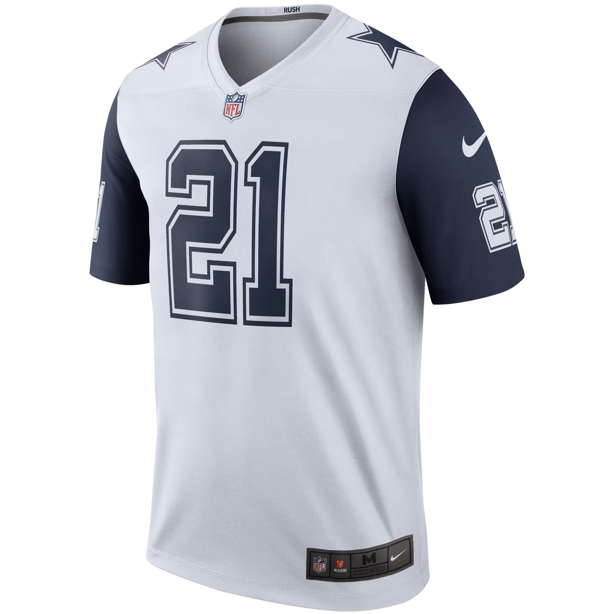 Ezekiel Elliott Dallas CowboysColor Rush Legend Player Jersey - White