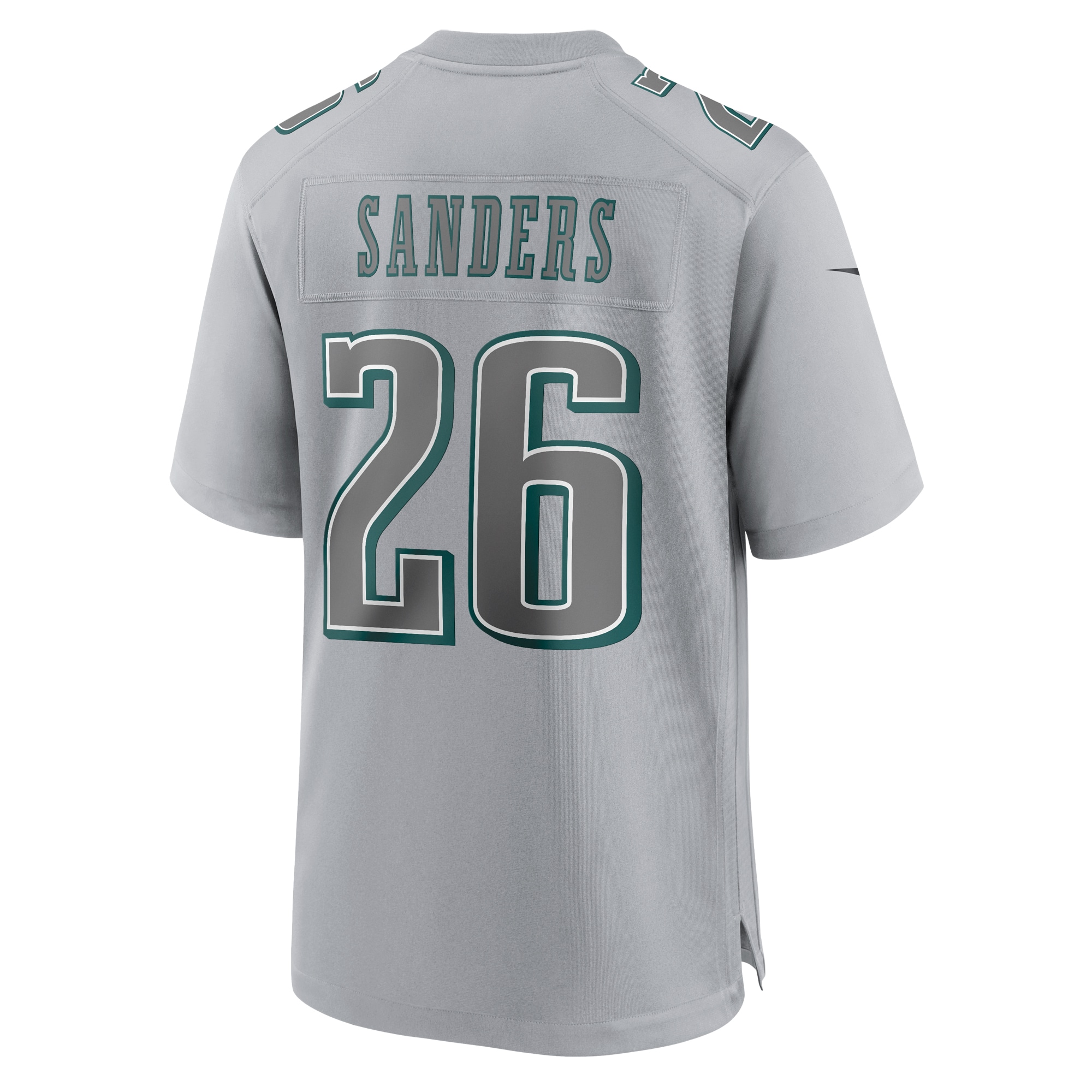 Miles Sanders Philadelphia EaglesSuper Bowl LVII Patch Atmosphere Fashion Game Jersey - Gray