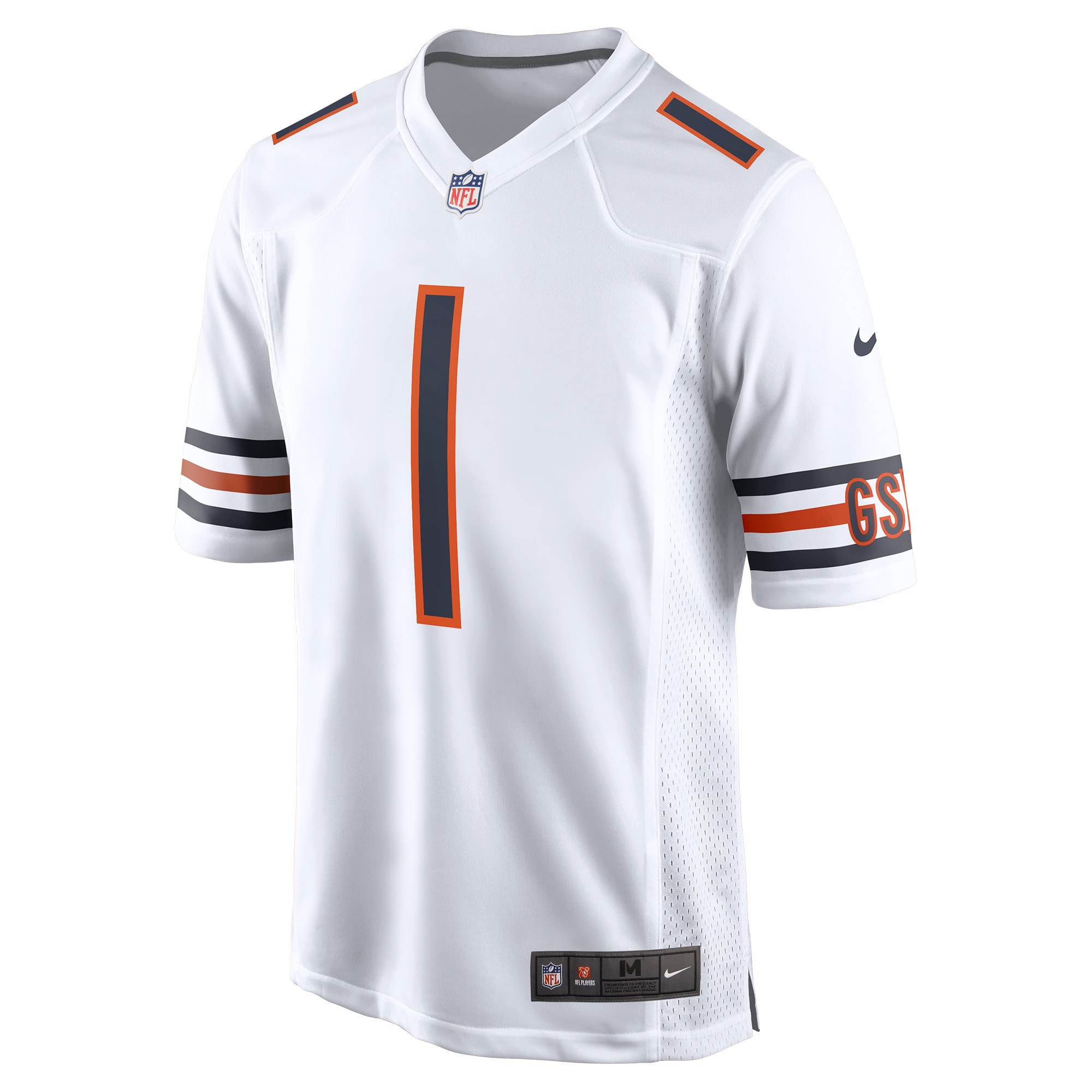 Justin Fields Chicago BearsPlayer Game Jersey - White