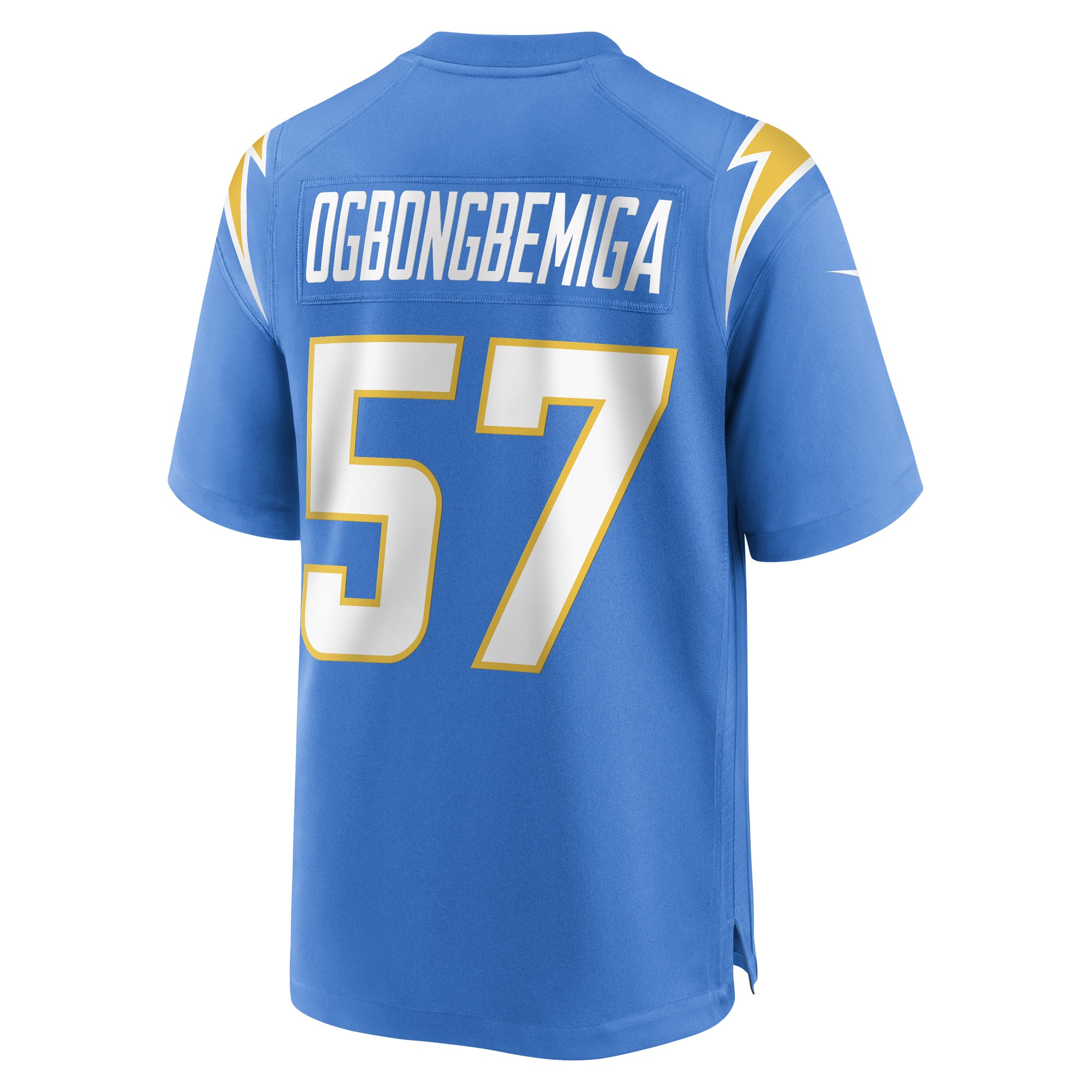 Amen Ogbongbemiga Los Angeles ChargersGame Player Jersey - Powder Blue