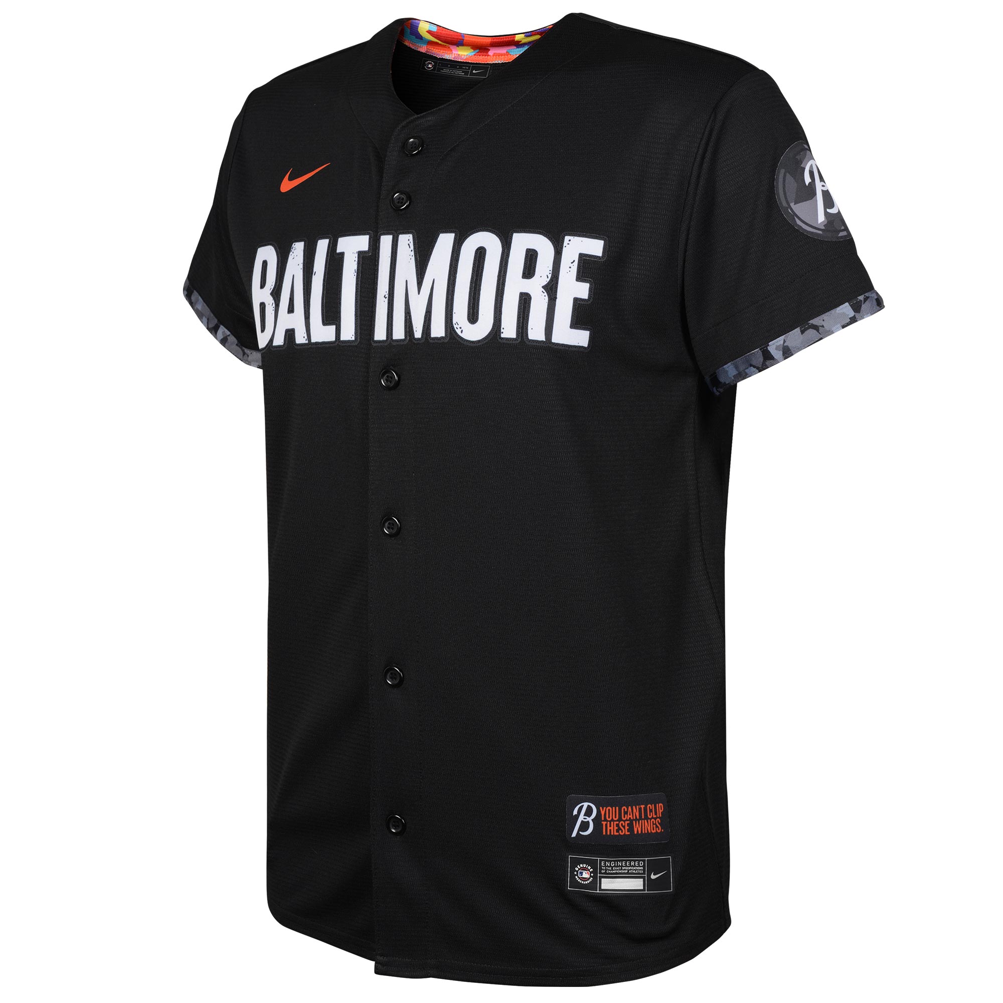Baltimore OriolesYouth 2023 City Connect Replica Jersey - Black