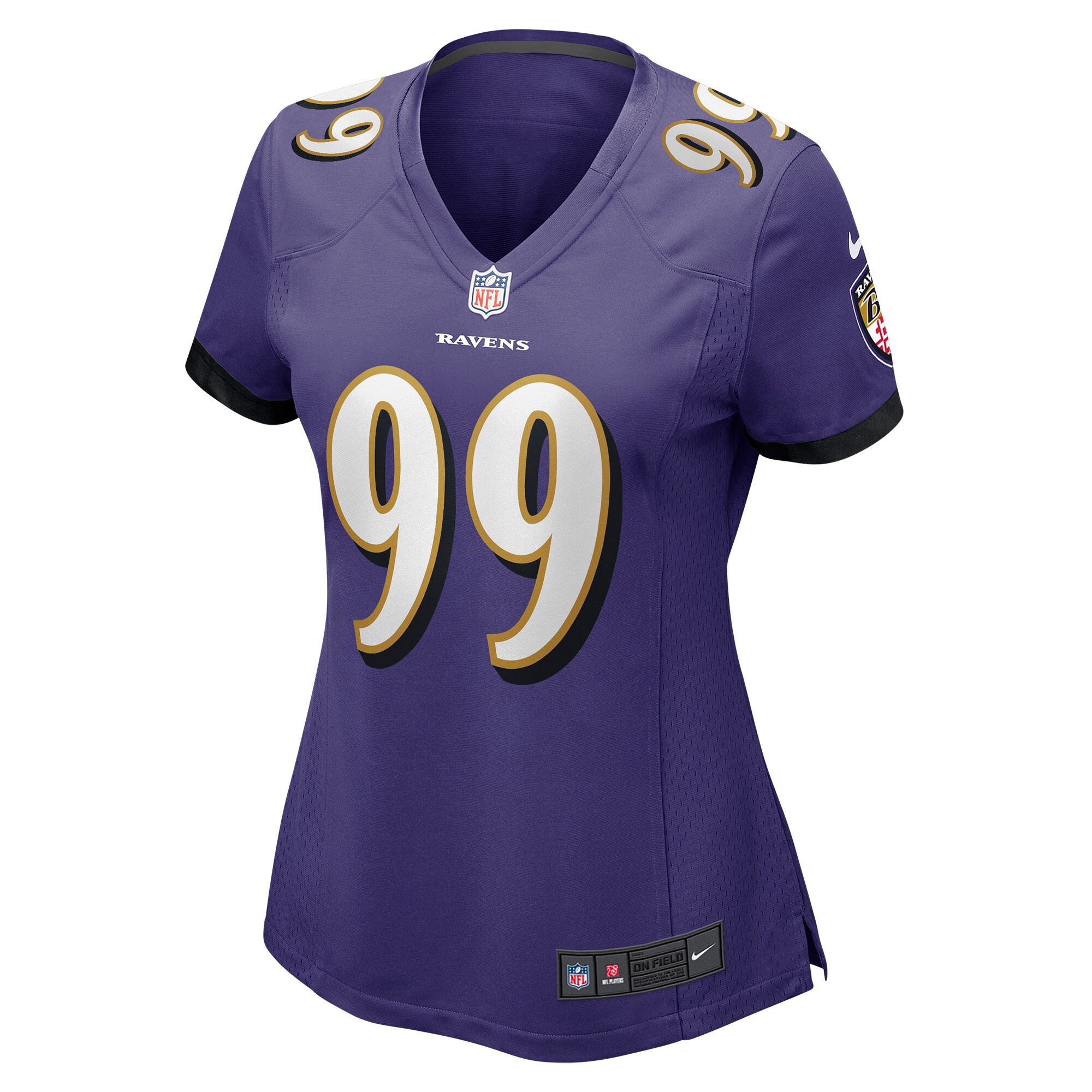 Odafe Oweh Baltimore Ravens Women's Game Jersey - Purple