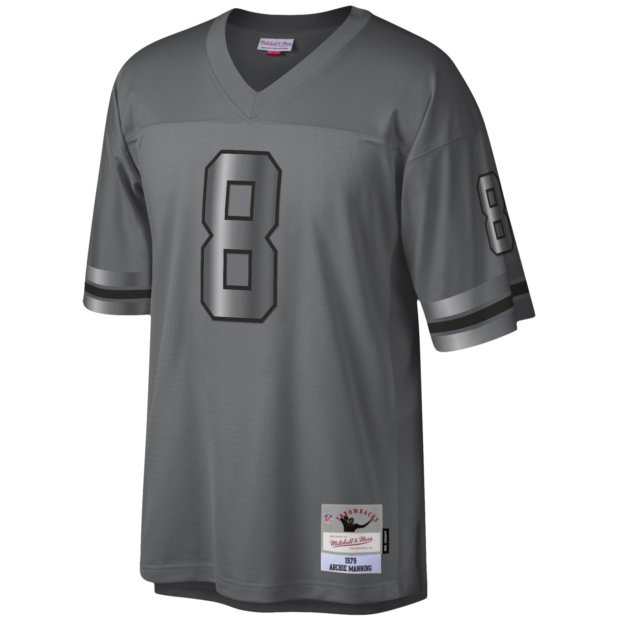 Archie Manning New Orleans Saints Mitchell & Ness 1979 Retired Player Metal Legacy Jersey - Charcoal