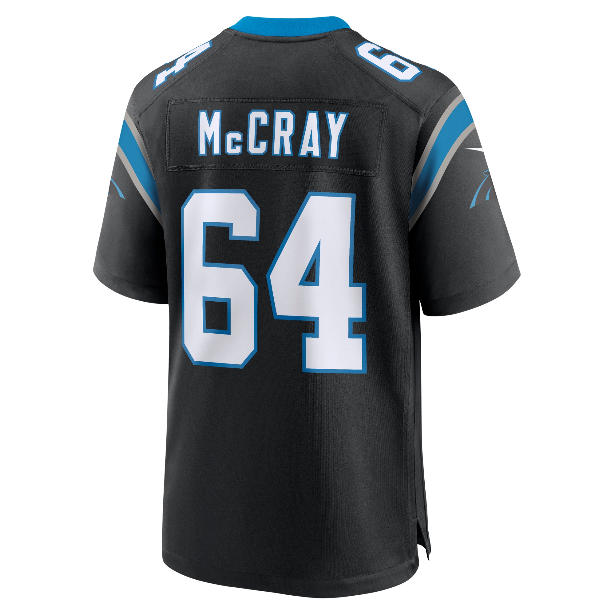 Justin McCray Carolina PanthersTeam Game Jersey - Black