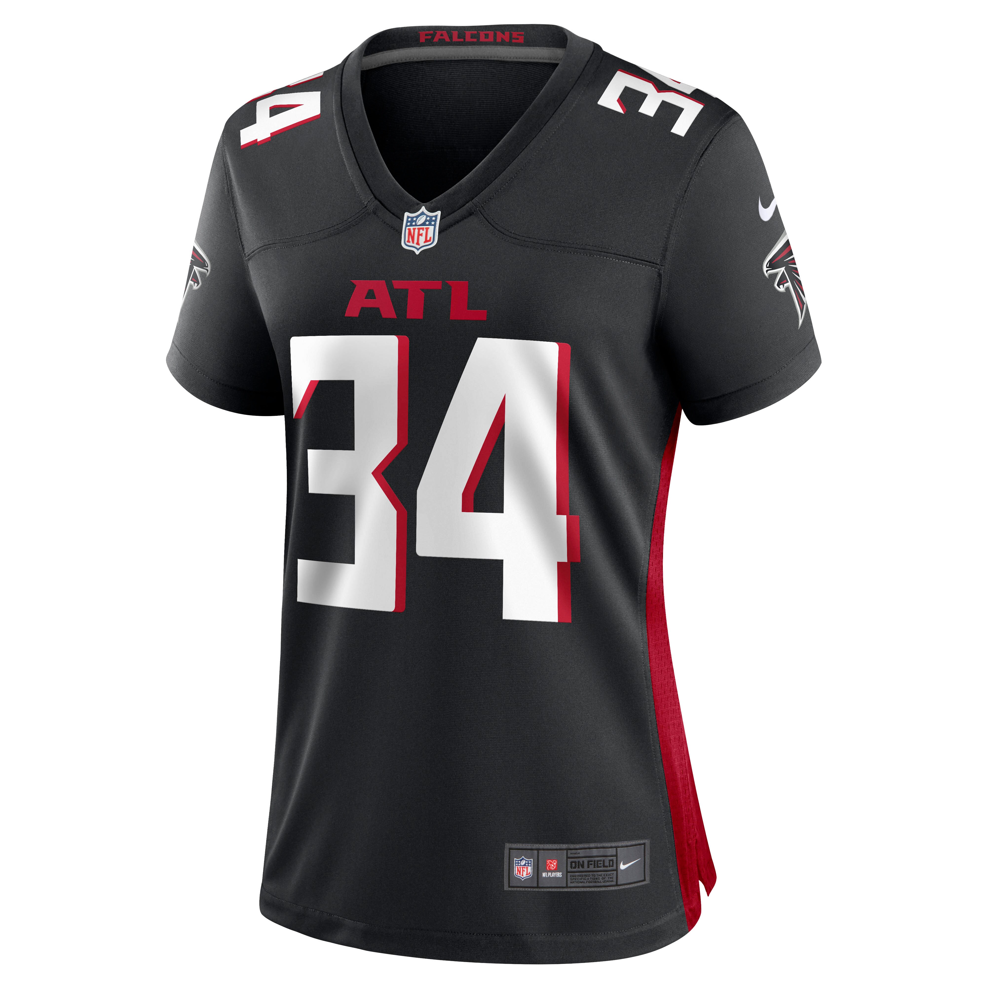 Darren Hall Atlanta Falcons Women's Game Jersey - Black
