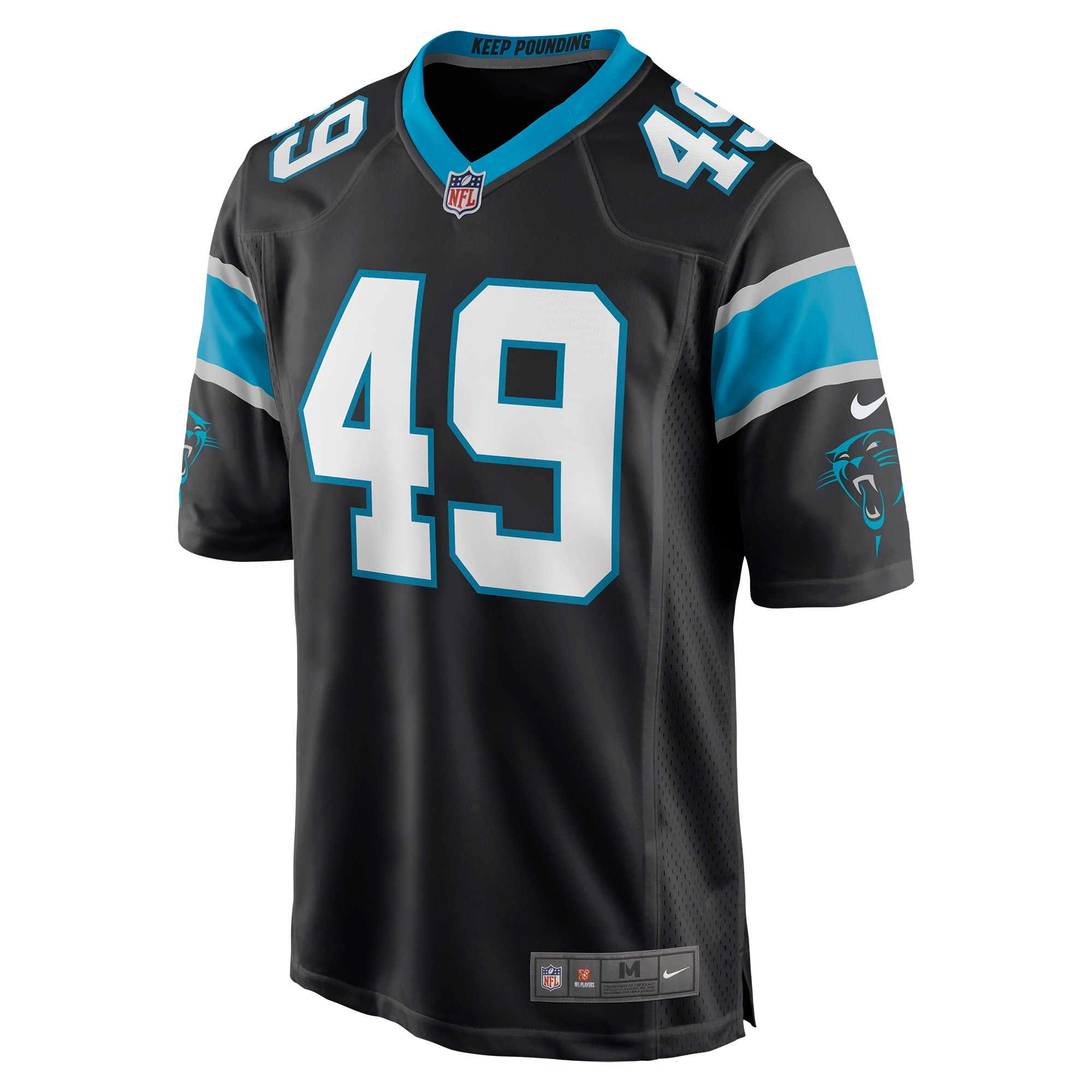 Frankie Luvu Carolina PanthersGame Jersey - Black