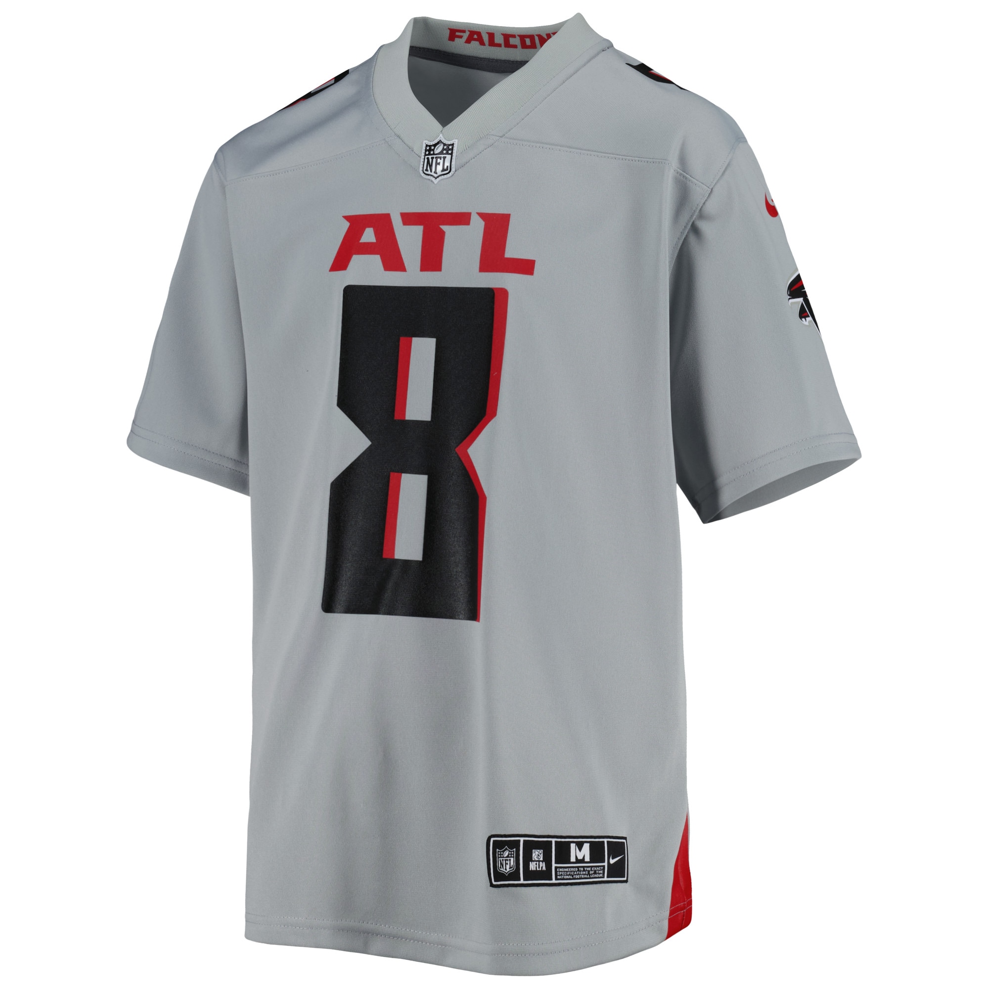Kyle Pitts Atlanta FalconsYouth Inverted Game Jersey - Gray