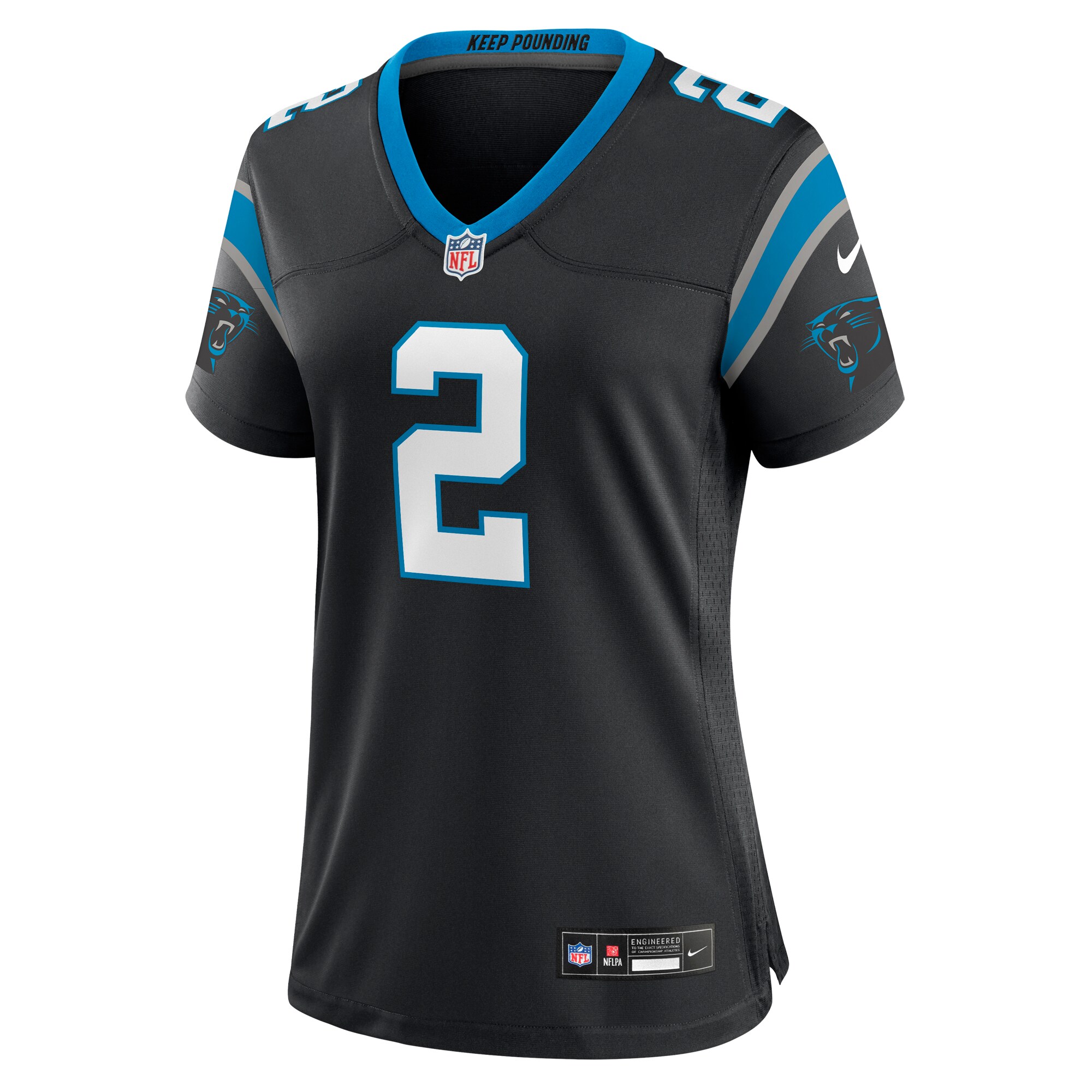 Matt Corral Carolina Panthers Women's Team Game Jersey - Black