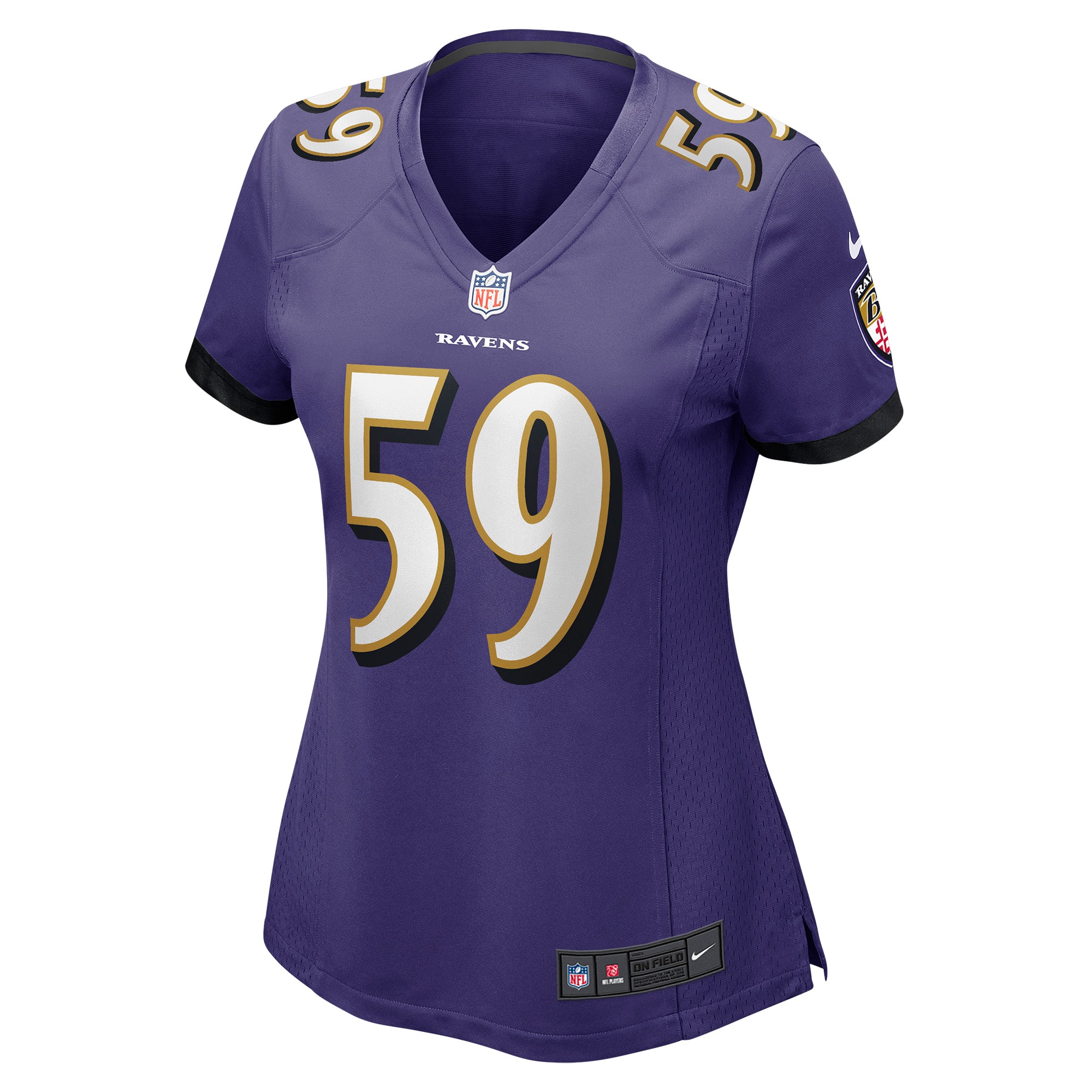 Daelin Hayes Baltimore Ravens Women's Game Jersey - Purple