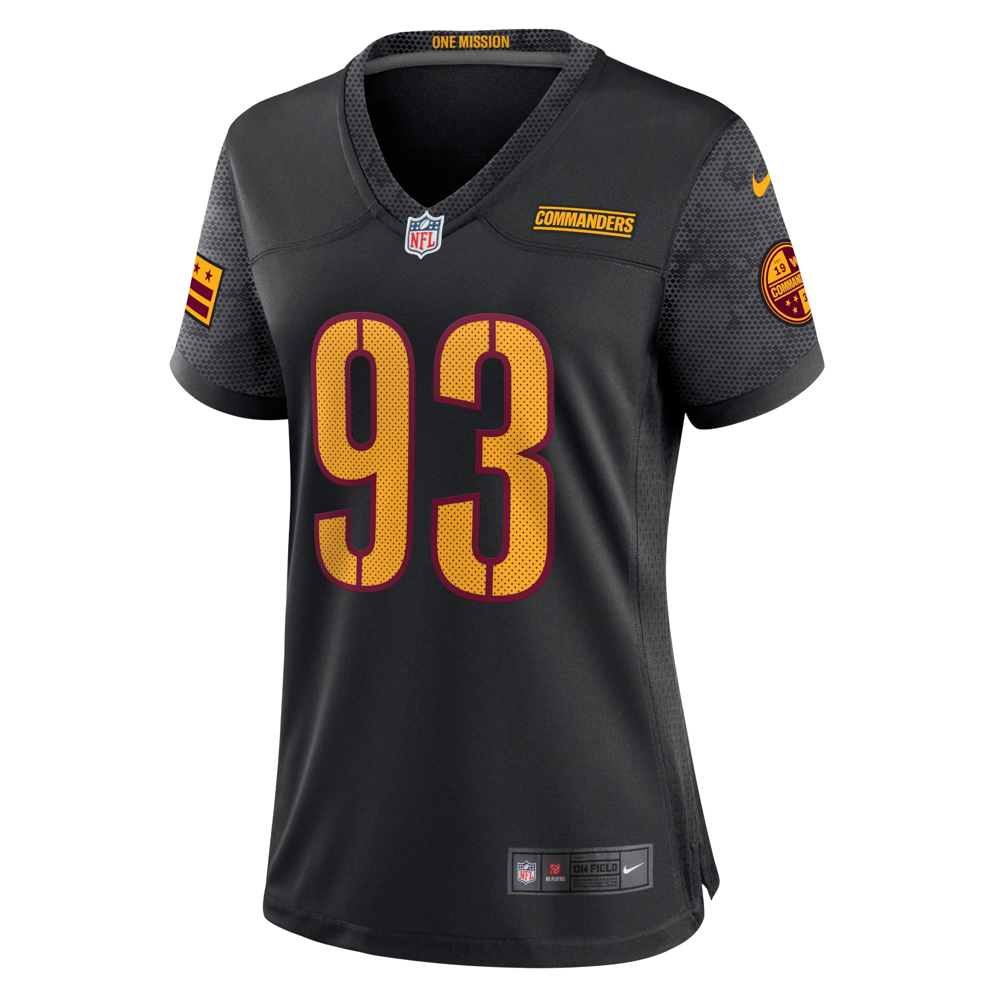 Jonathan Allen Washington Commanders Women's Alternate Game Player Jersey - Black