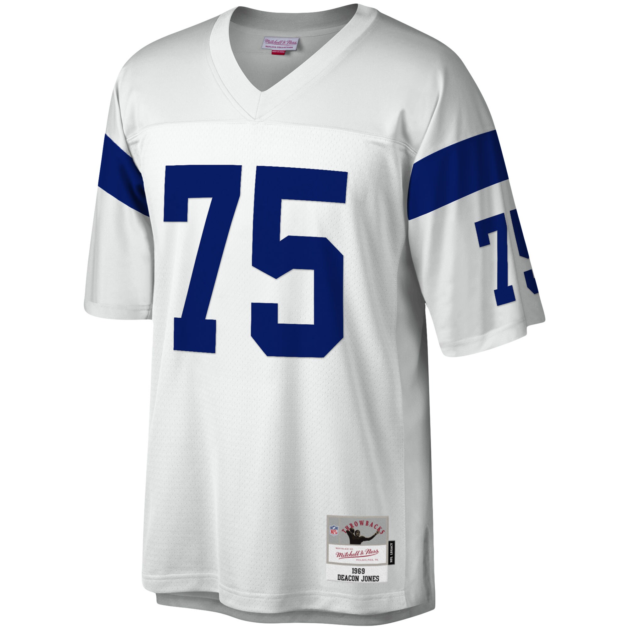 Deacon Jones Los Angeles Rams Mitchell & Ness 1969 Legacy Replica Jersey - White