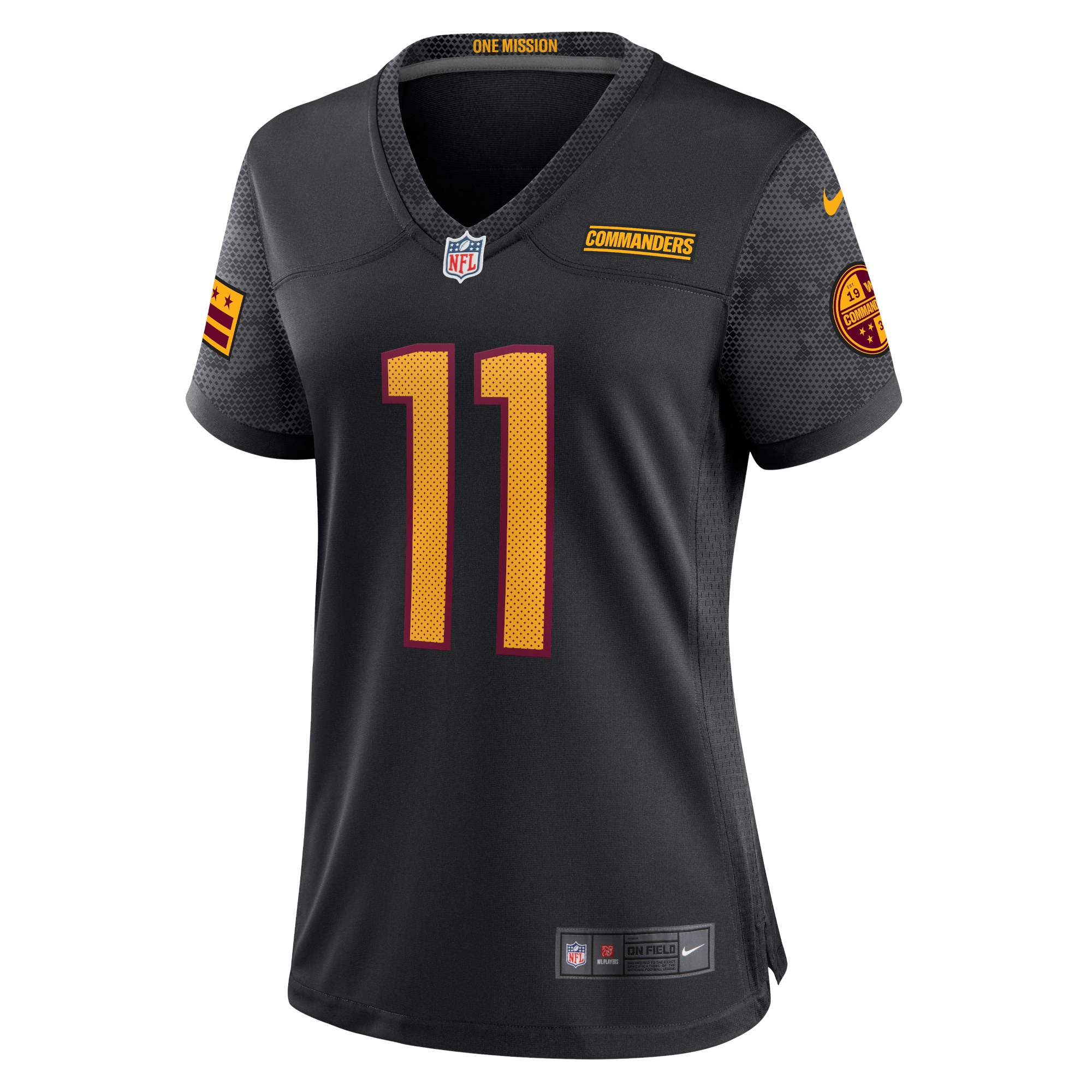 Carson Wentz Washington Commanders Women's Alternate Game Player Jersey - Black