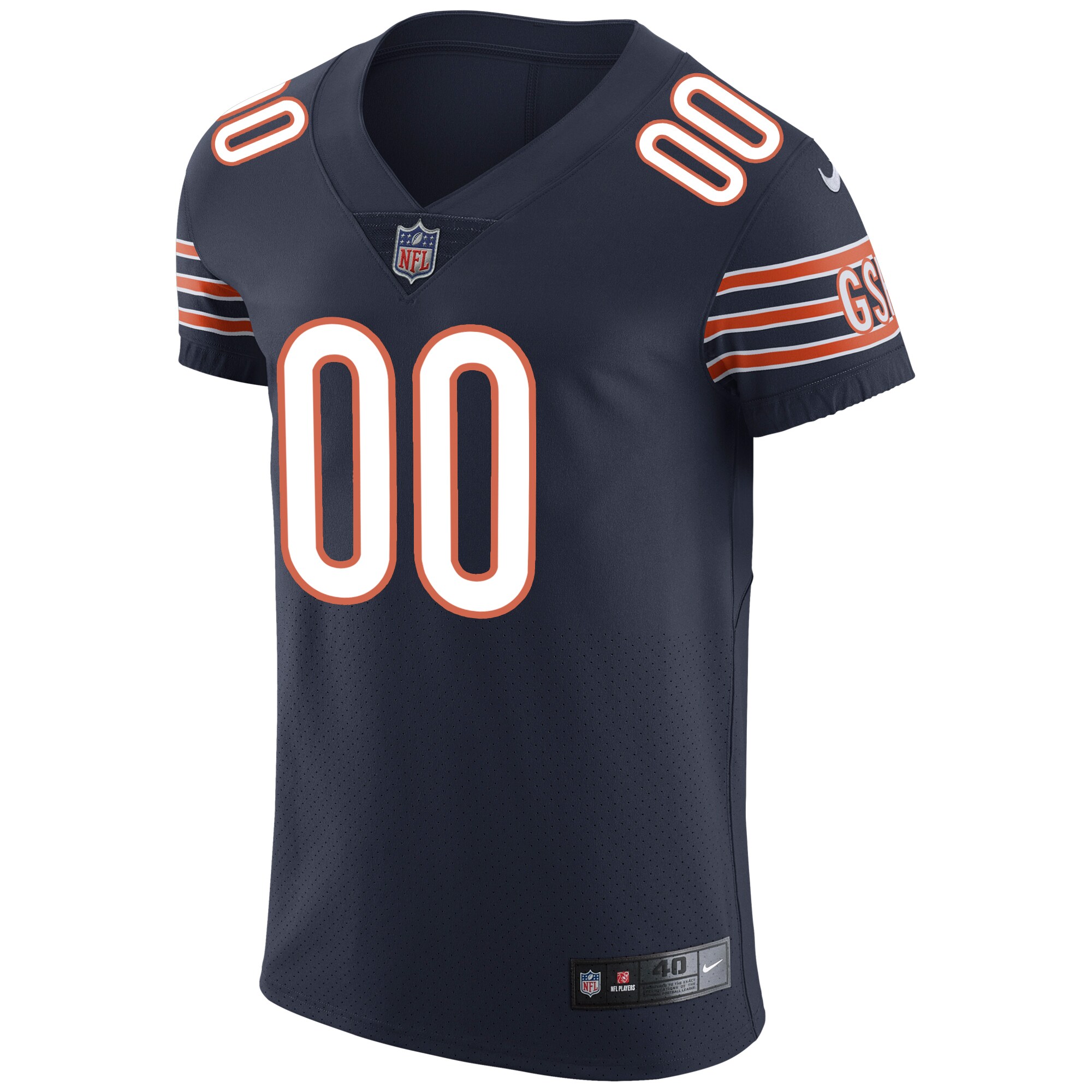 Chicago BearsVapor Untouchable Custom Elite Jersey - Navy